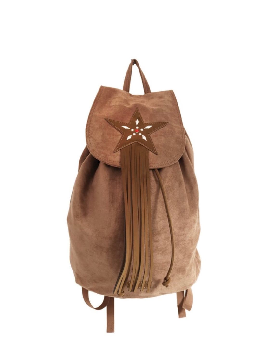 플리즈프로젝트 웨스턴 스웨이드 백팩 브라운 상품이미지1