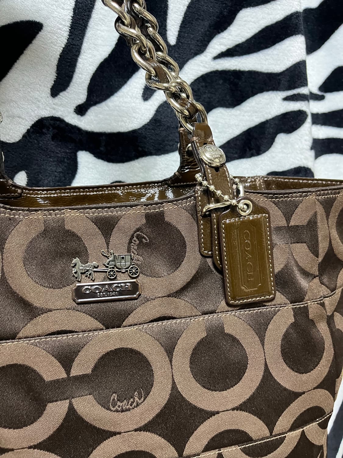 vintage coach shoulder bag brown 상품이미지4