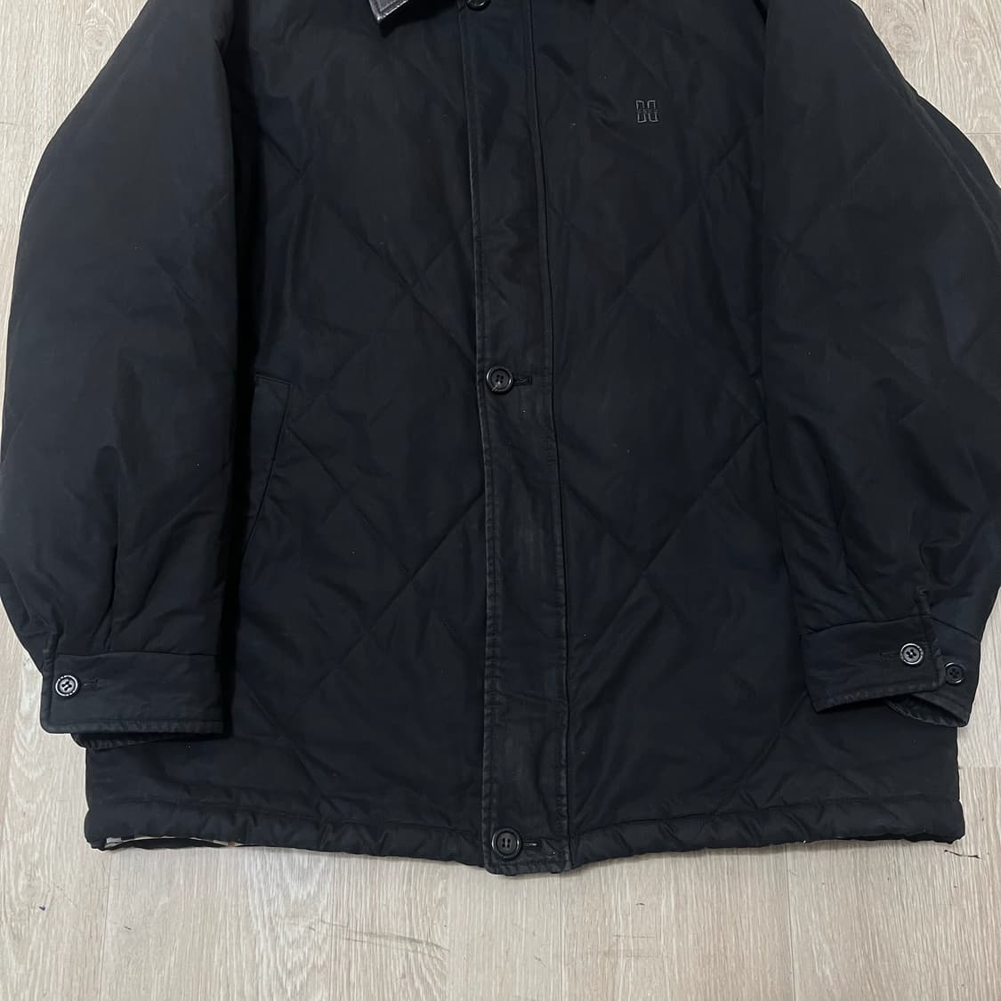 닥스 남성 가죽 카라 퀼팅자켓 패딩 점퍼 XL/105  상품이미지4