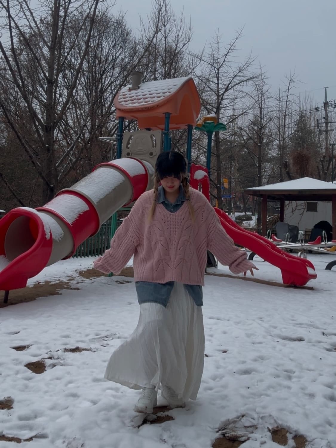 브이넥 니트 상품이미지3