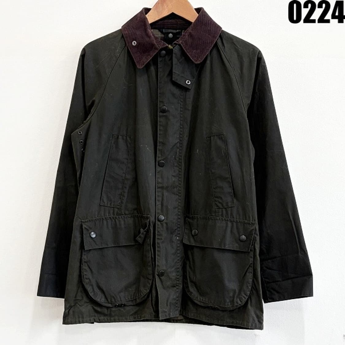 바버 왁스 집업 자켓 36 카키 0224 상품이미지1