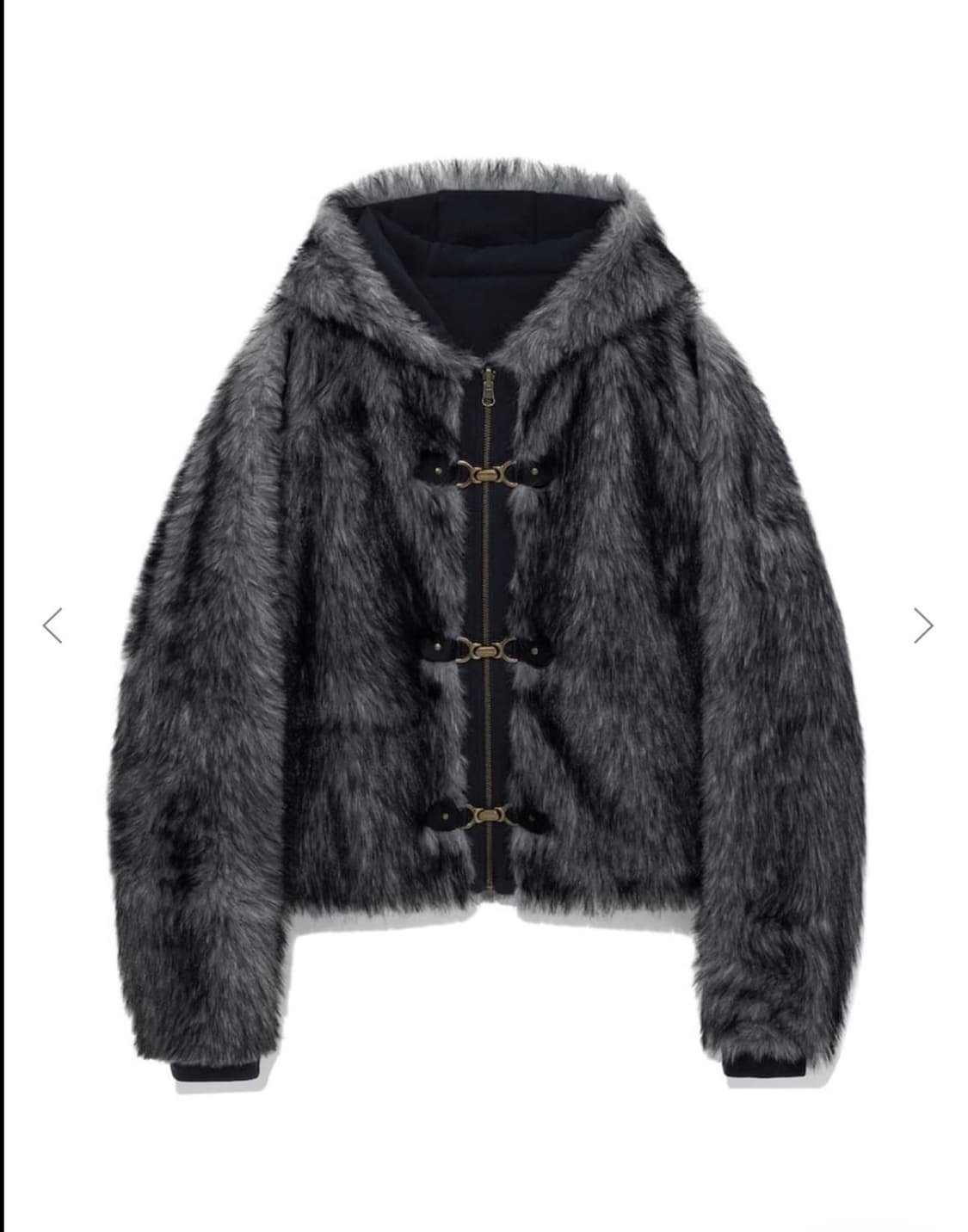 GLOWNY MOOR REVERSIBLE FUR JACKET 네이비 상품이미지3