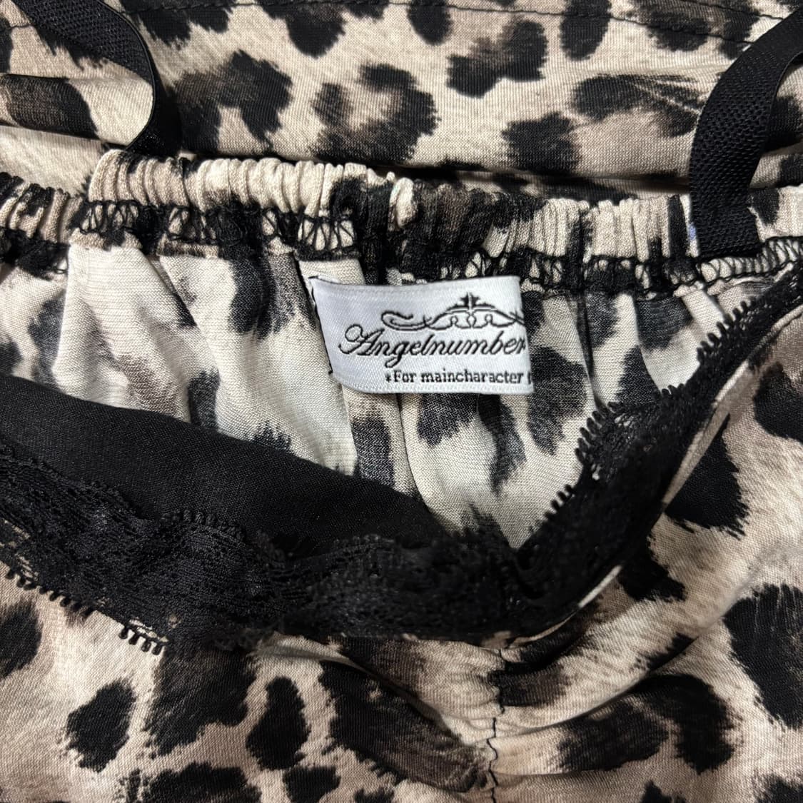 앤젤넘버555) Leopard Ribbon Sleeveless F 상품이미지9