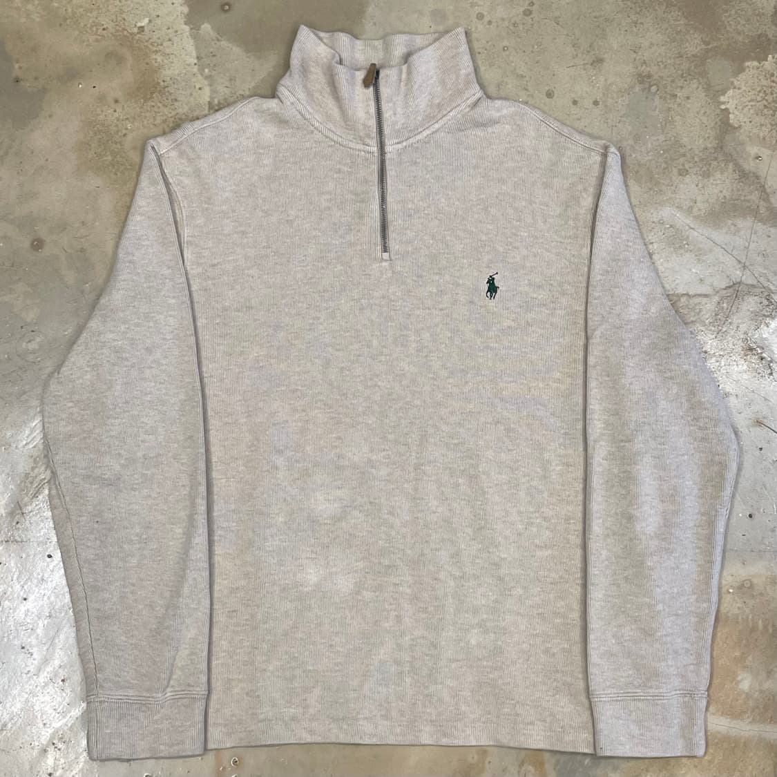 L 폴로랄프로렌 베이지 반집업 니트 상품이미지2