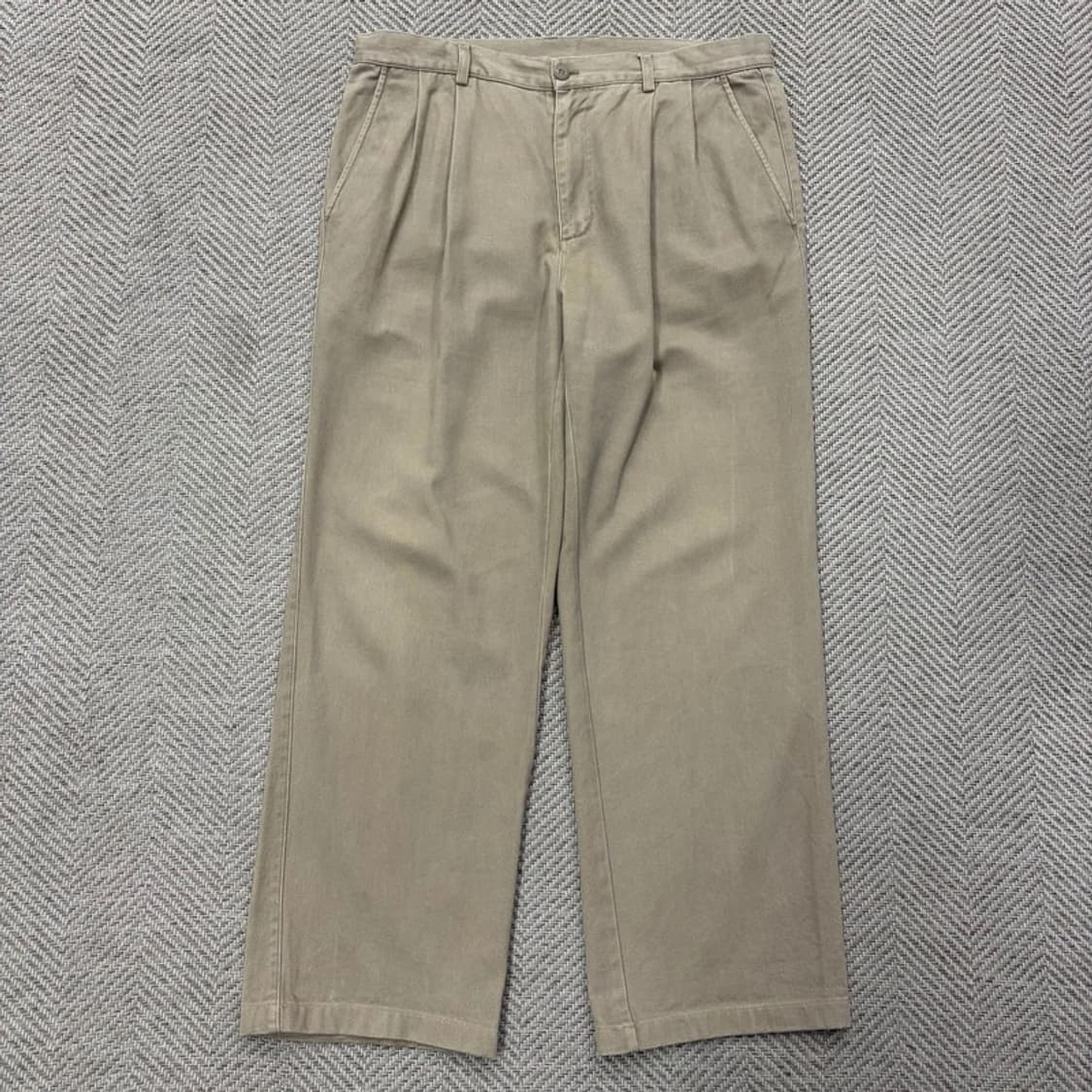 EZCLASSIC 투핀턱 코튼팬츠 v2717 상품이미지1