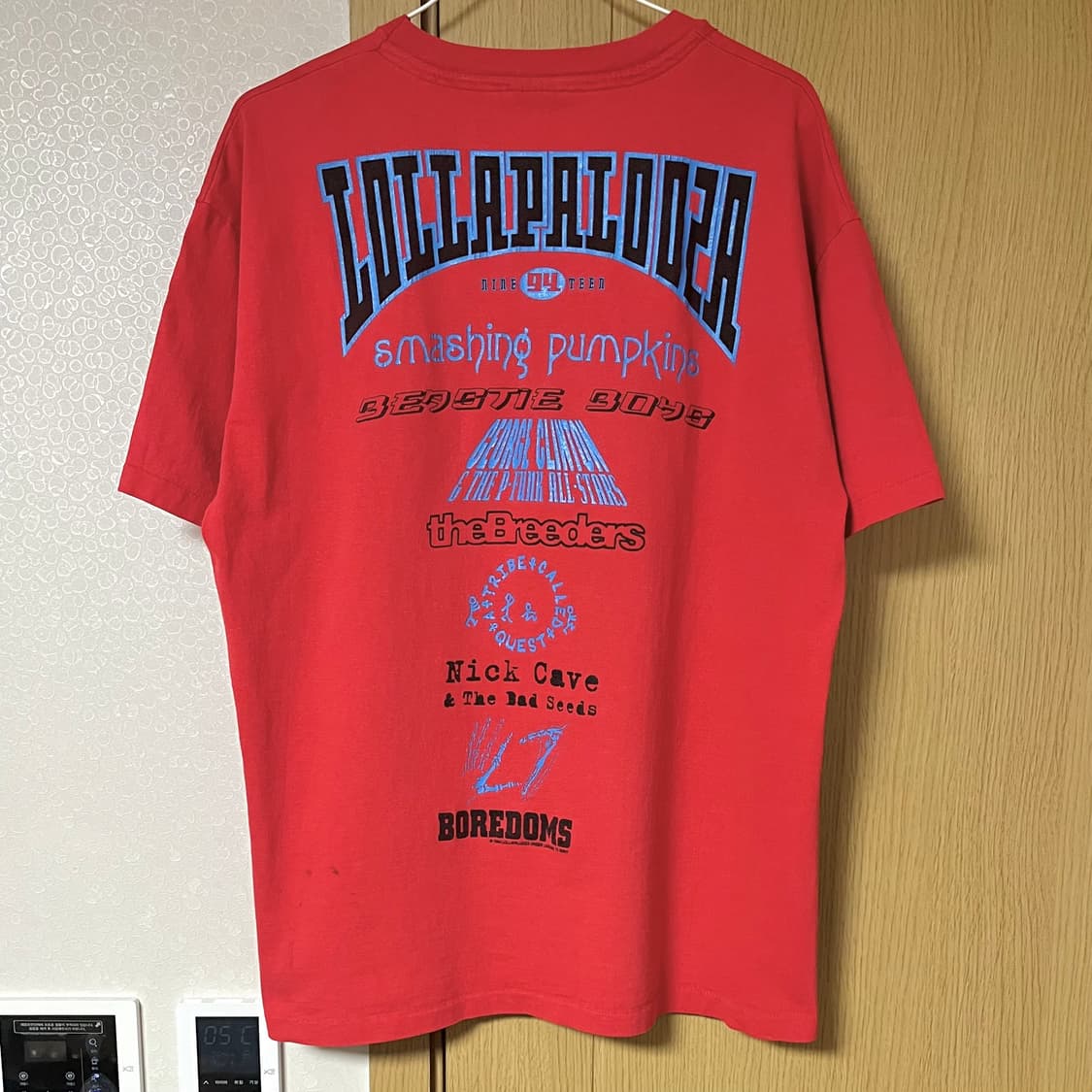 90s 빈티지 밴드티 반팔 티셔츠 / 롤라팔루자 상품이미지2