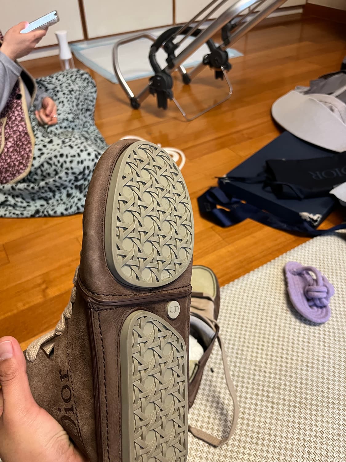 디올 로디  roadie 레이스업 부츠 43 브라운 상품이미지3