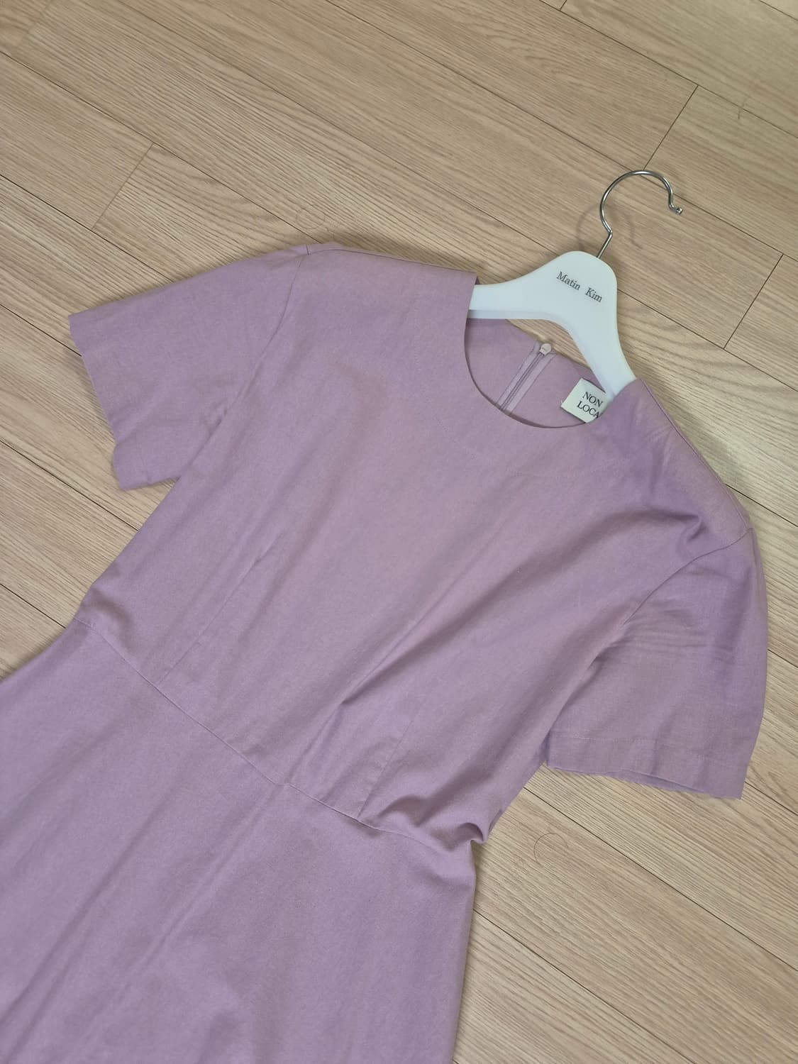 논로컬 린넨 플레어 원피스(핑크) 상품이미지7