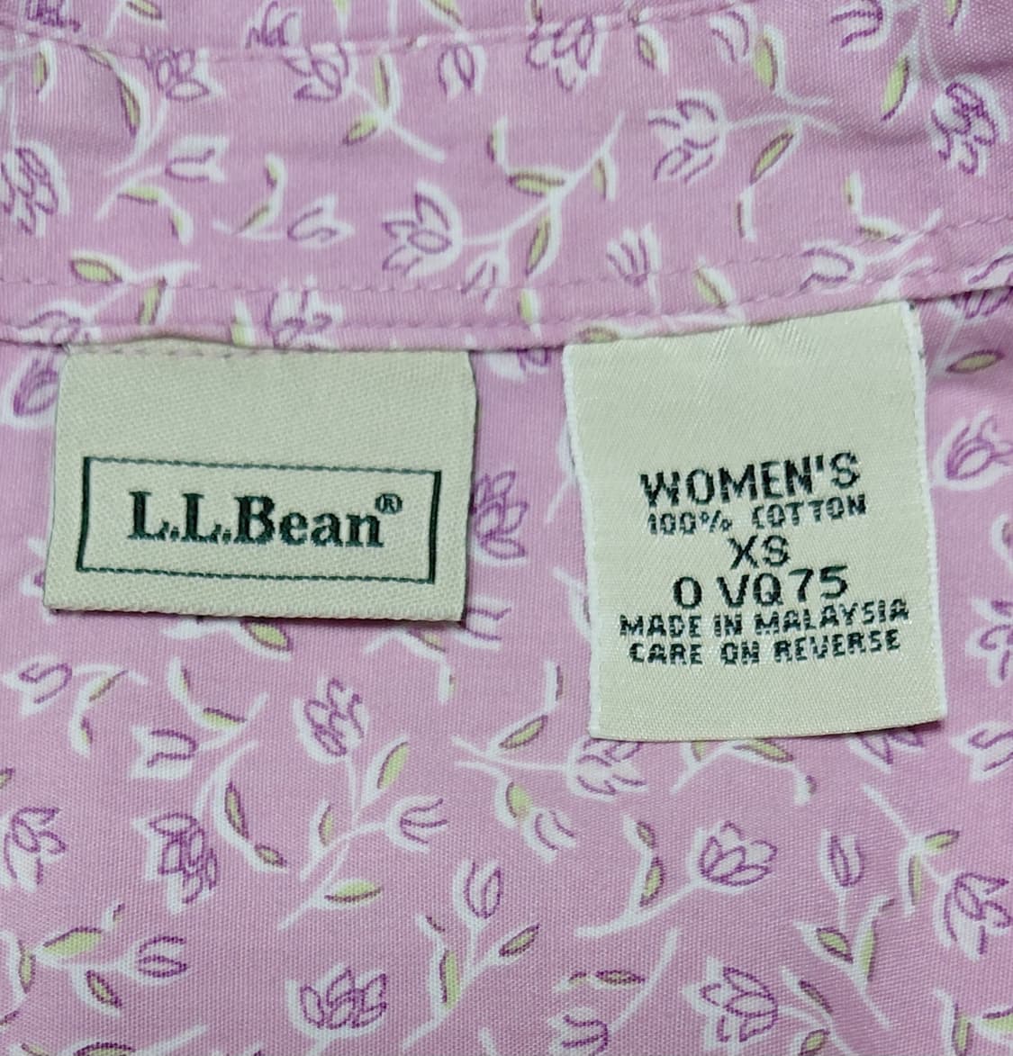 [XS] 엘엘빈(L.L.Bean) 빈티지 플로럴 코튼 셔츠 - 핑크 상품이미지4