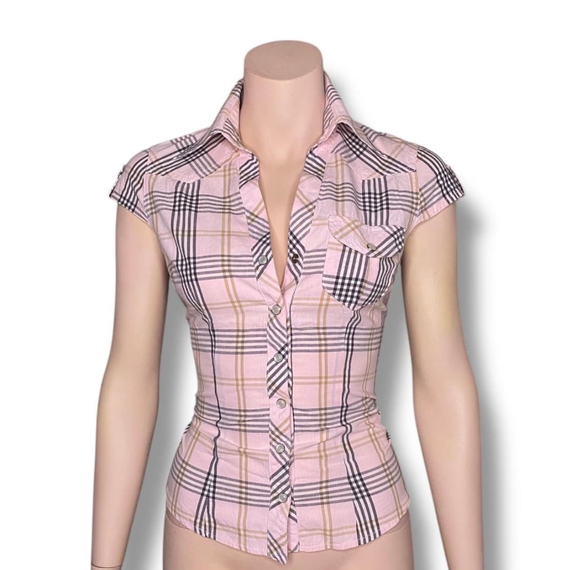 빈티지 체크 반팔 셔츠 상품이미지8