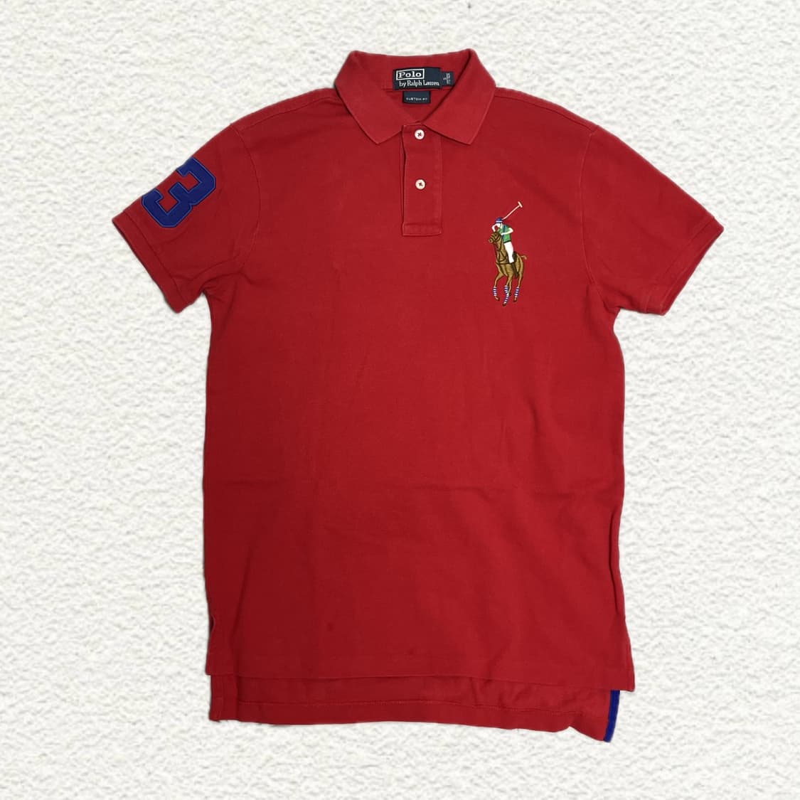 폴로 랄프로렌 빅포니 카라티 폴로셔츠 레드 S 상품이미지1