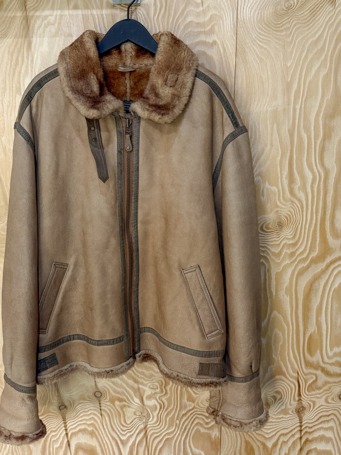 퍼스트 에비뉴 B-3 램스킨 무스탕 상품이미지1