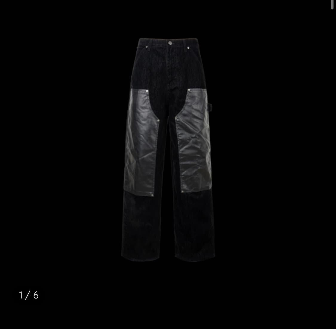 에모스탠스클럽 벨벳 레더 카펜더 팬츠 상품이미지1