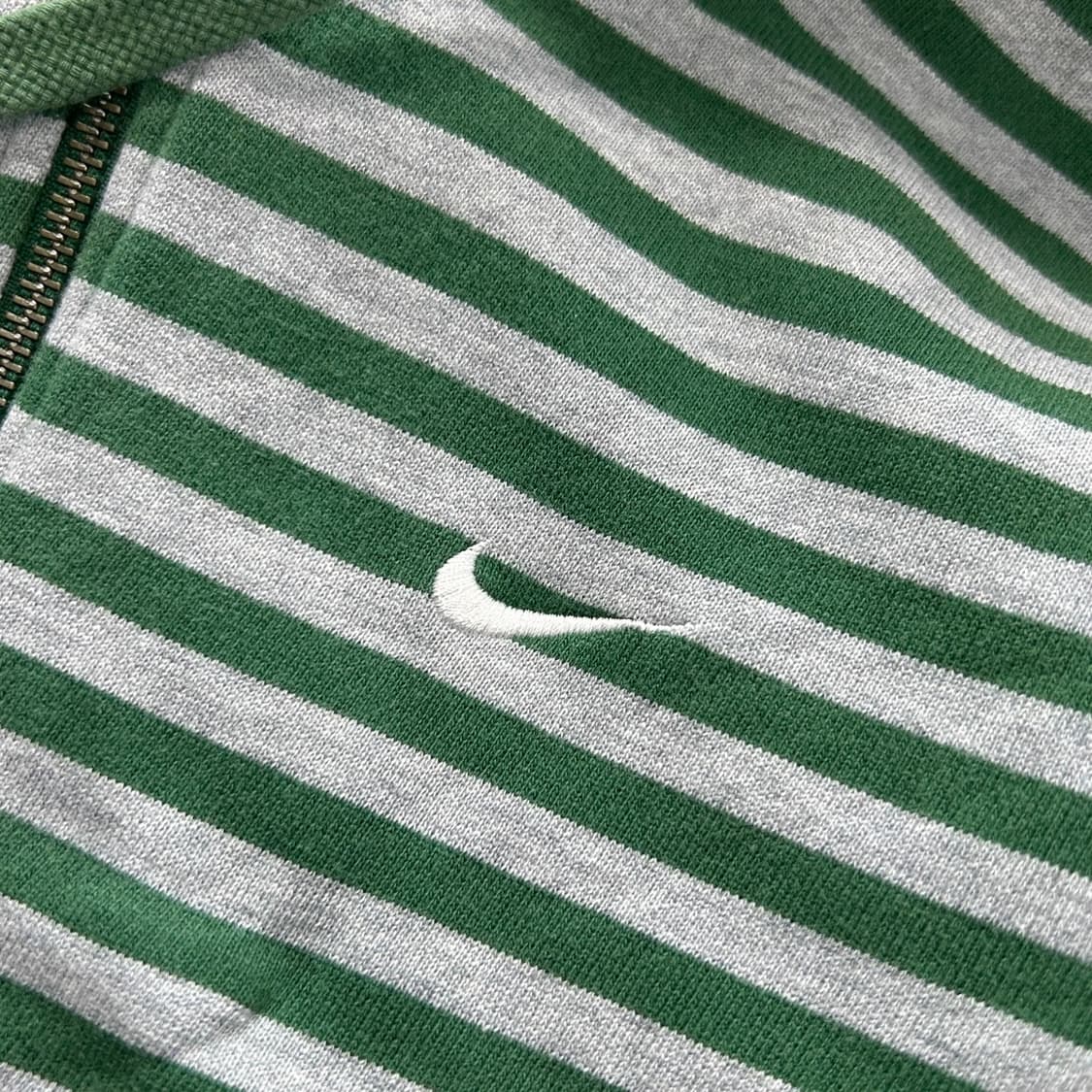 나이키 그린 스트라이프 후드집업 상품이미지3