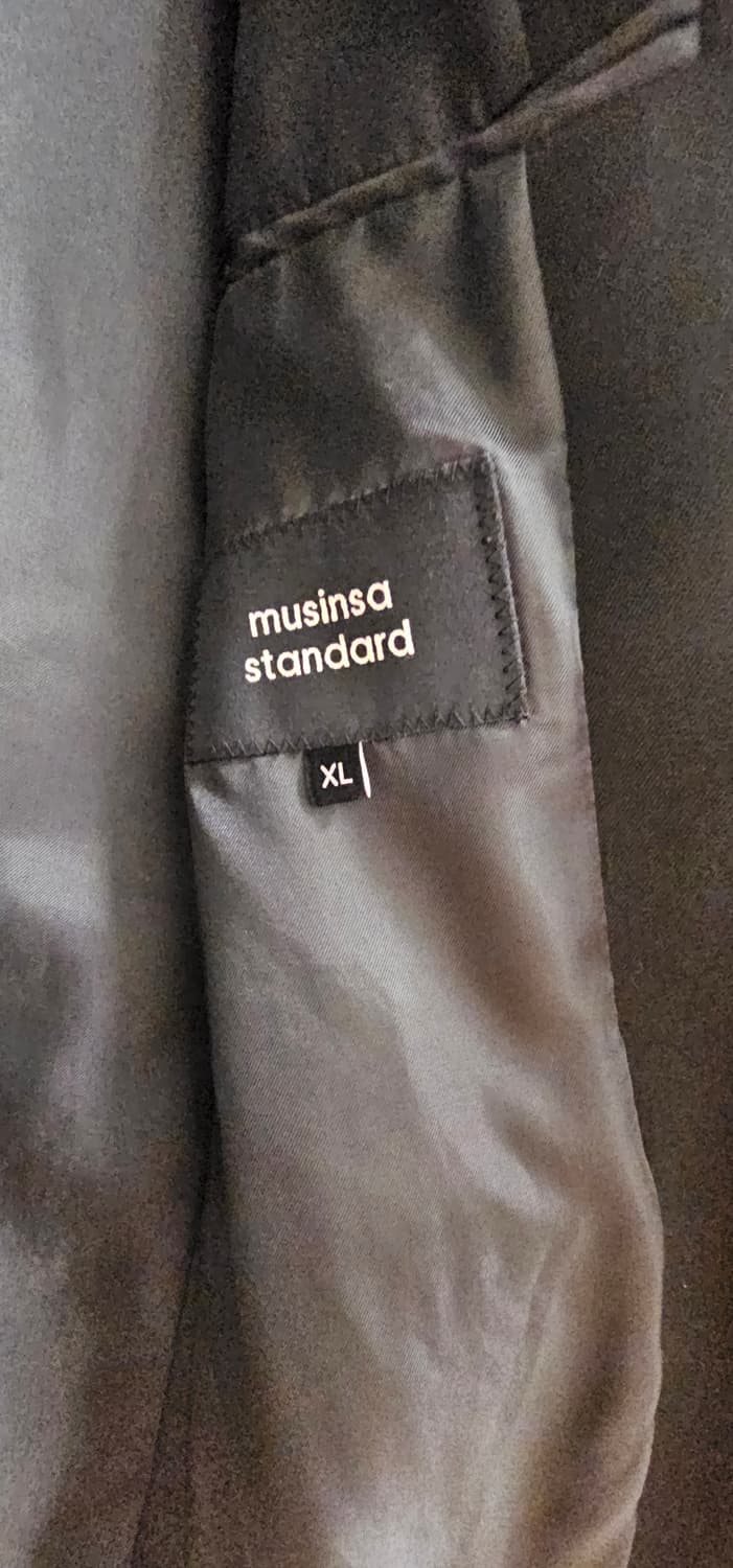 무신사 스탠다드 베이식 블레이저 [블랙, XL] 상품이미지2