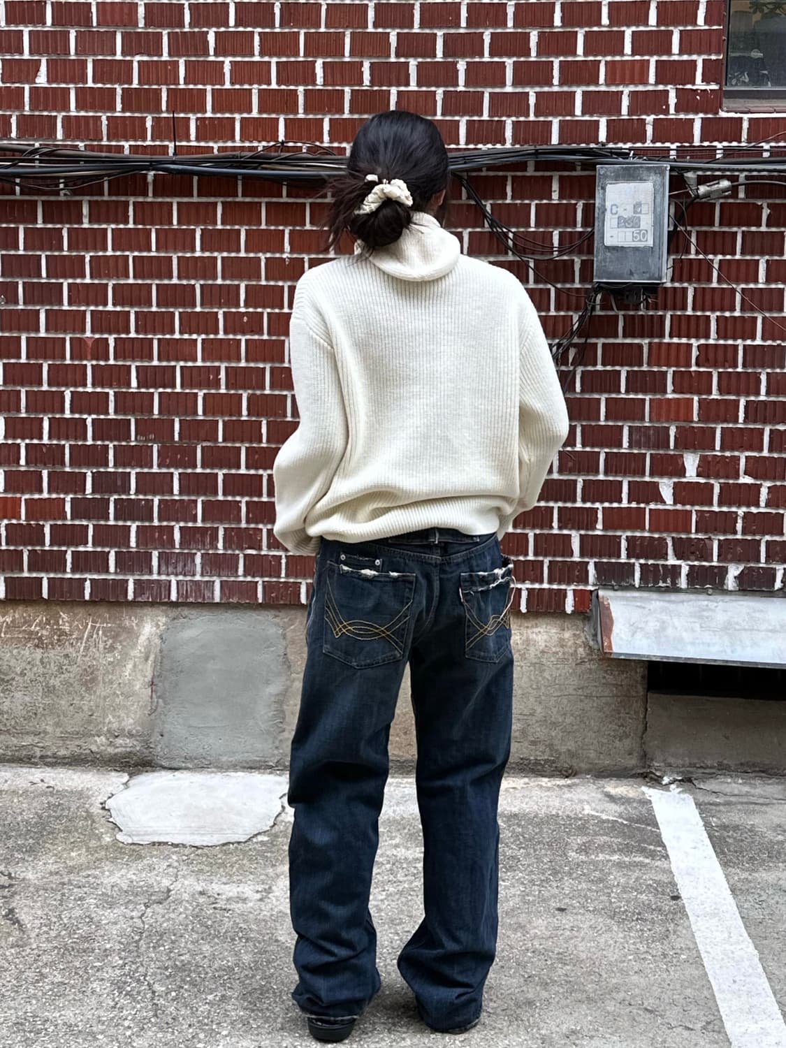 슈프림 바라클라바 니트 일루반스 스웨이드 자켓 빈티지 워싱 팬츠 상품이미지5