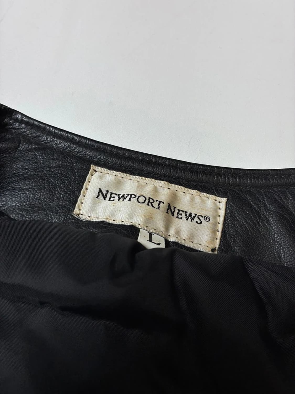 NEWPORT NEWS 90's 양가죽 파이핑 베스트 PN8468 상품이미지6