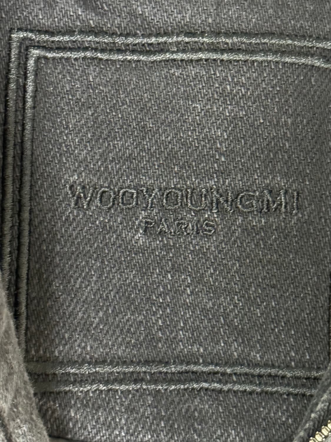 (25FW 새상품급)우영미 블랙 데님 후드 자켓(48) 상품이미지3