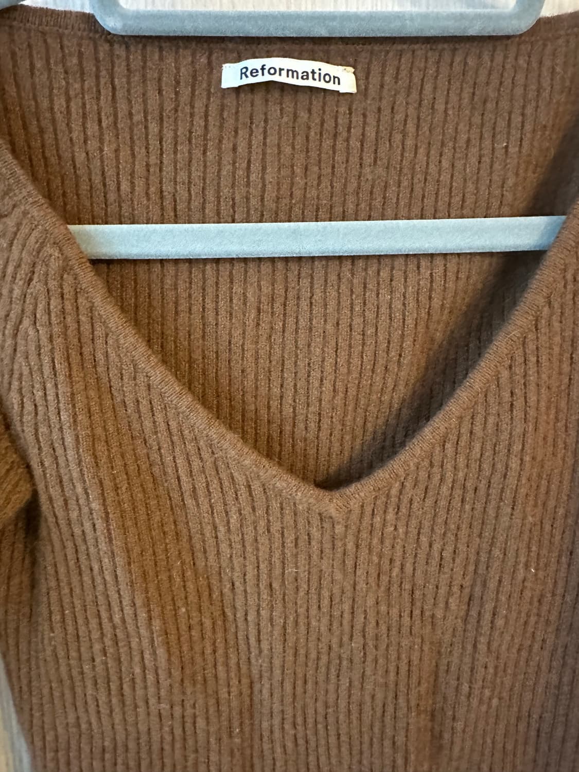 Reformation Hart v-neck 캐시미어 스웨터 xs 상품이미지8