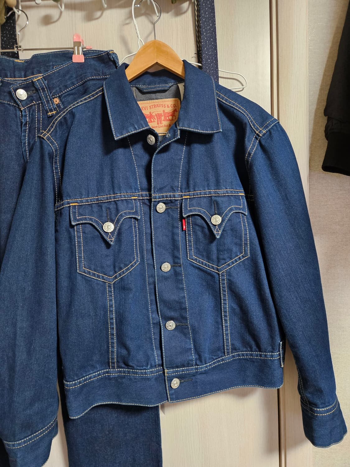 00년 리바이스 type1 셋업 상하의 판매 m/31 levis 상품이미지2