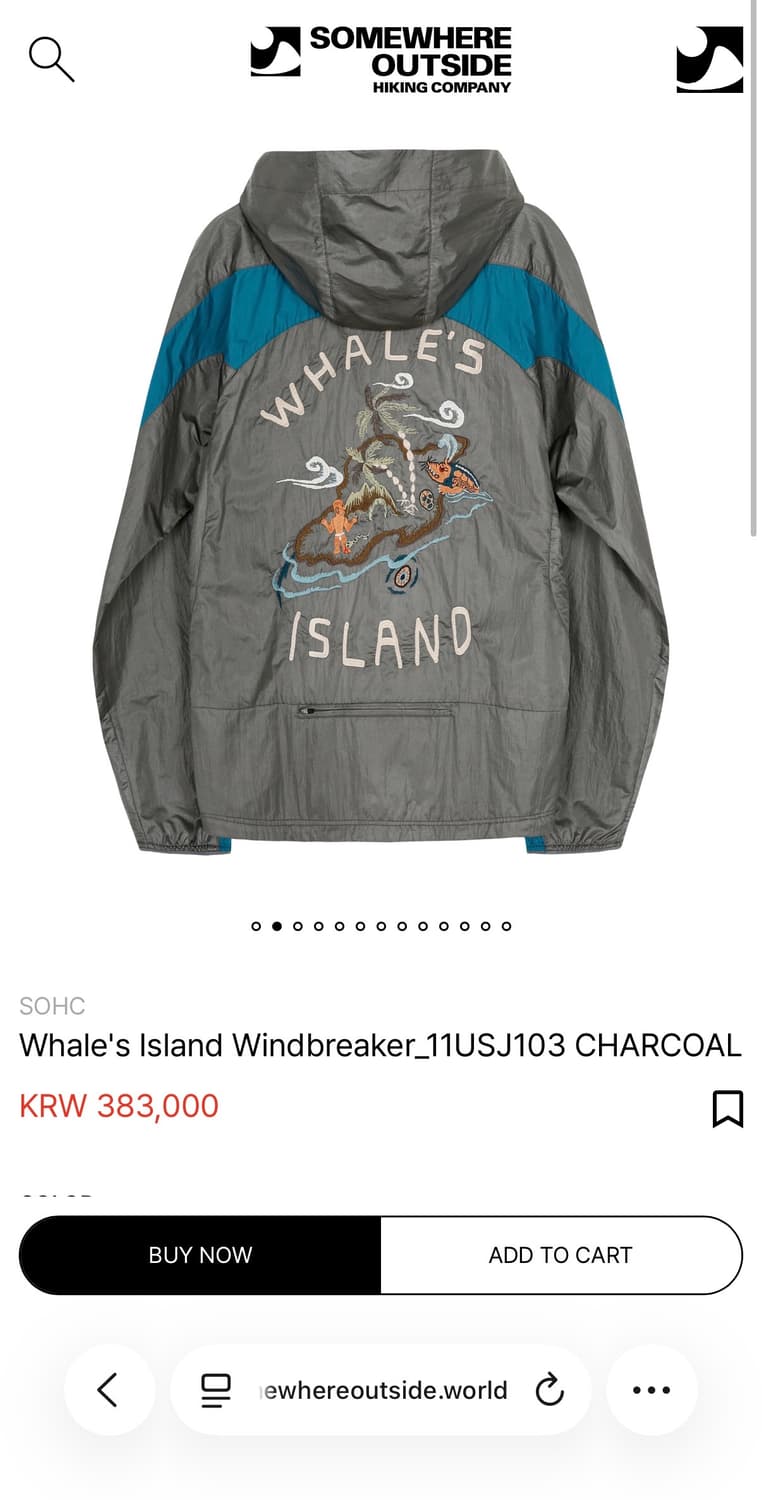 Sohc 바람막이 차콜 L 상품이미지2