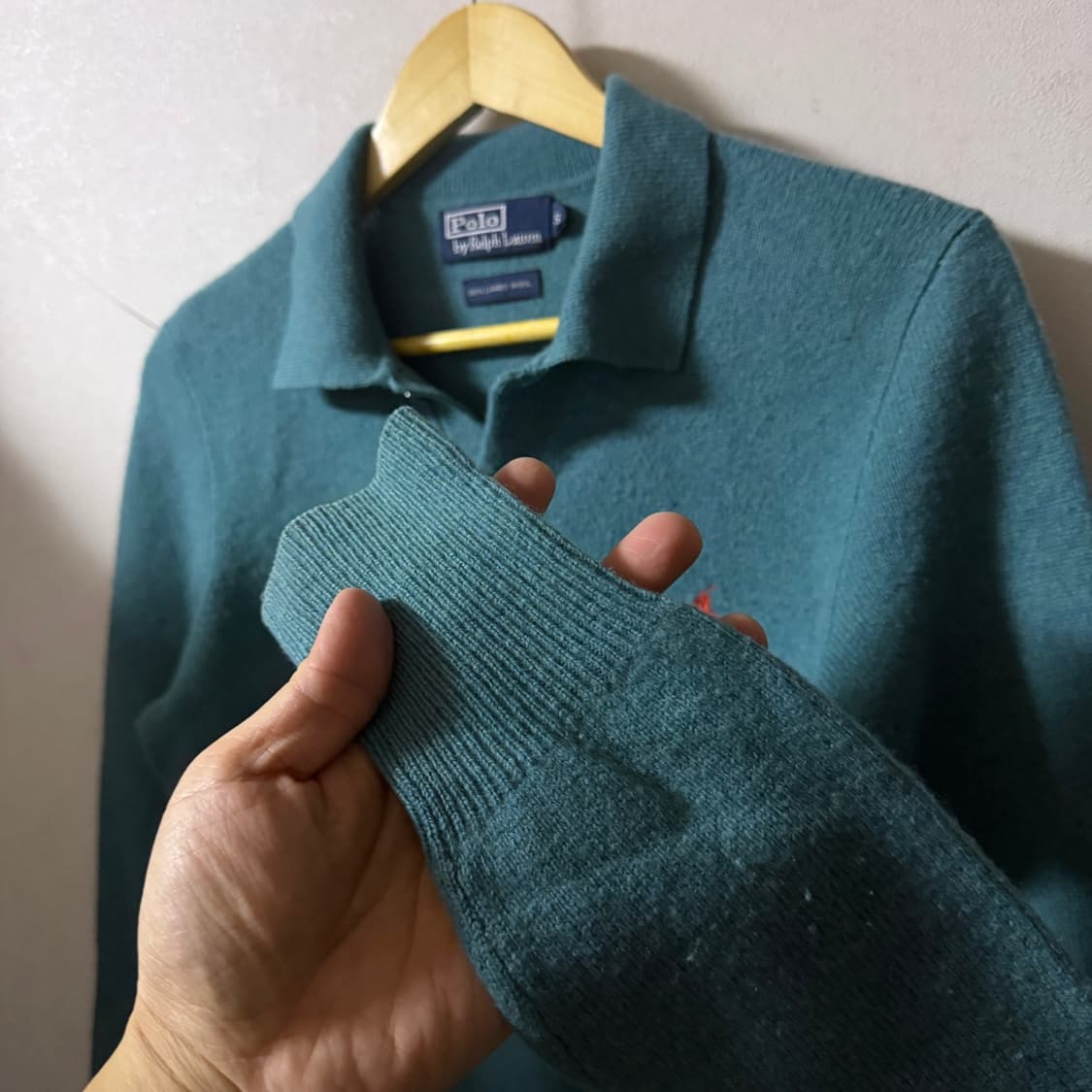 폴로 랄프로렌 램스울 긴팔카라티셔츠 (여성 55정도) 상품이미지7