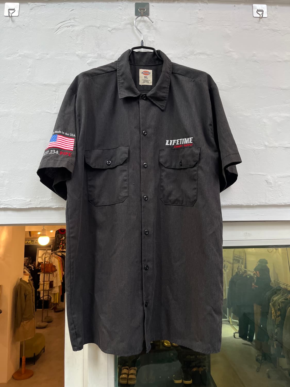Dickies 디키즈 자수 반팔 셔츠 XL 상품이미지1