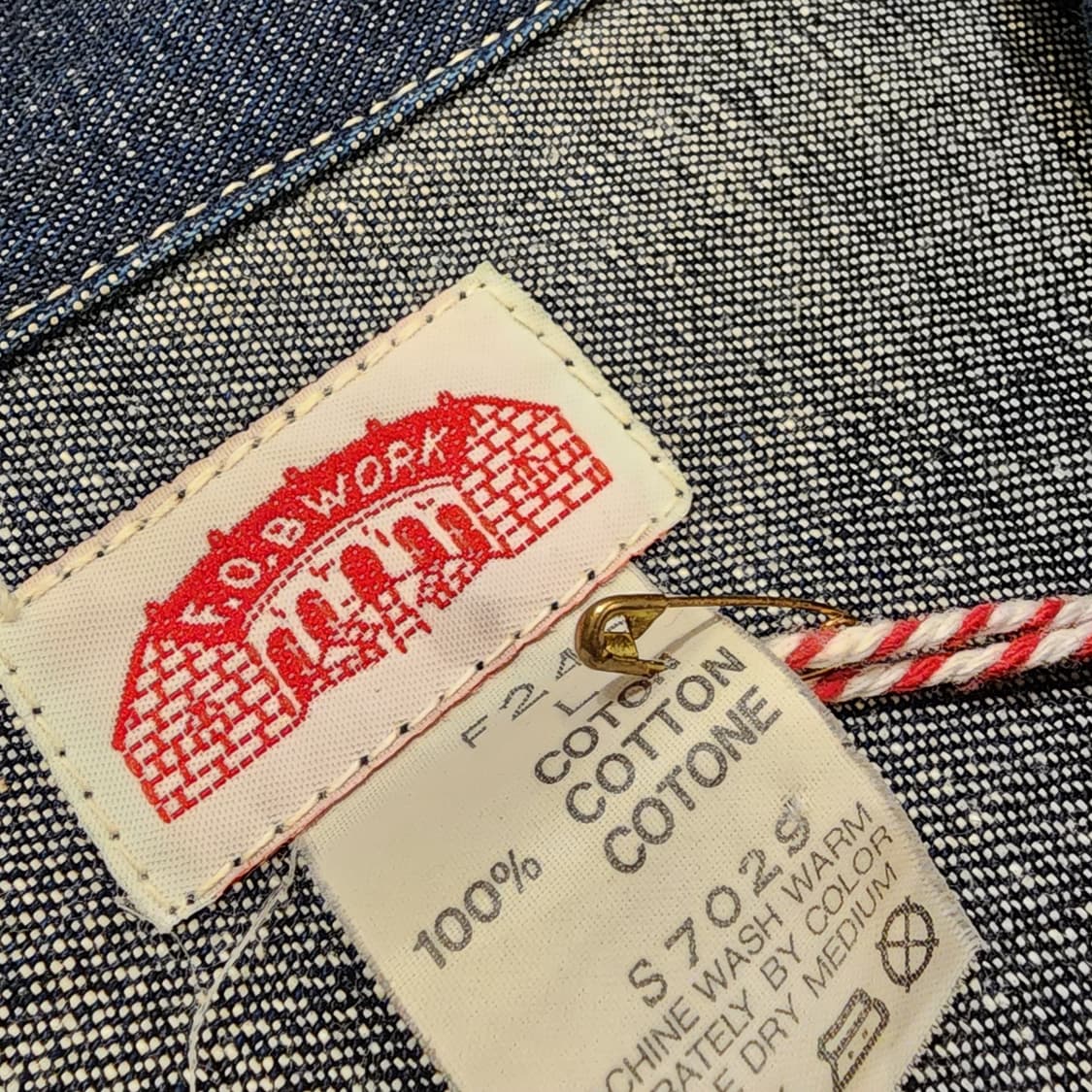 80s 오리지날 F.O.B WORK 91-B 데님자켓 상품이미지6
