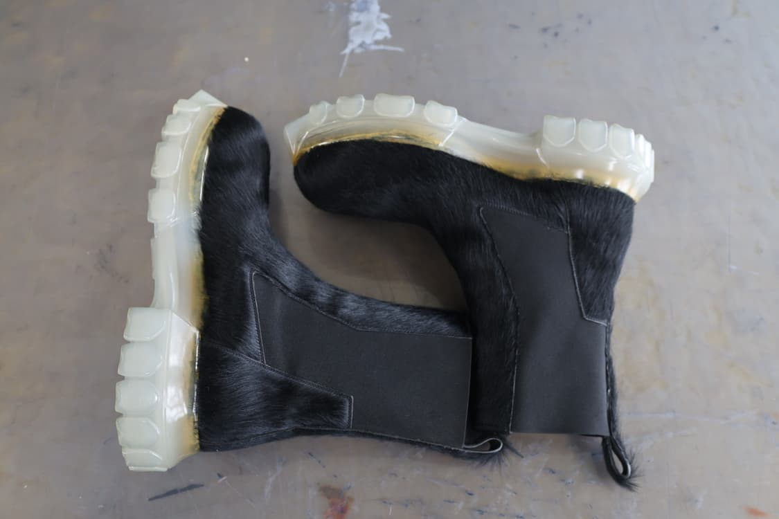Rick owens) Beatle Bozo 송아지 Hair 첼시 부츠 상품이미지2