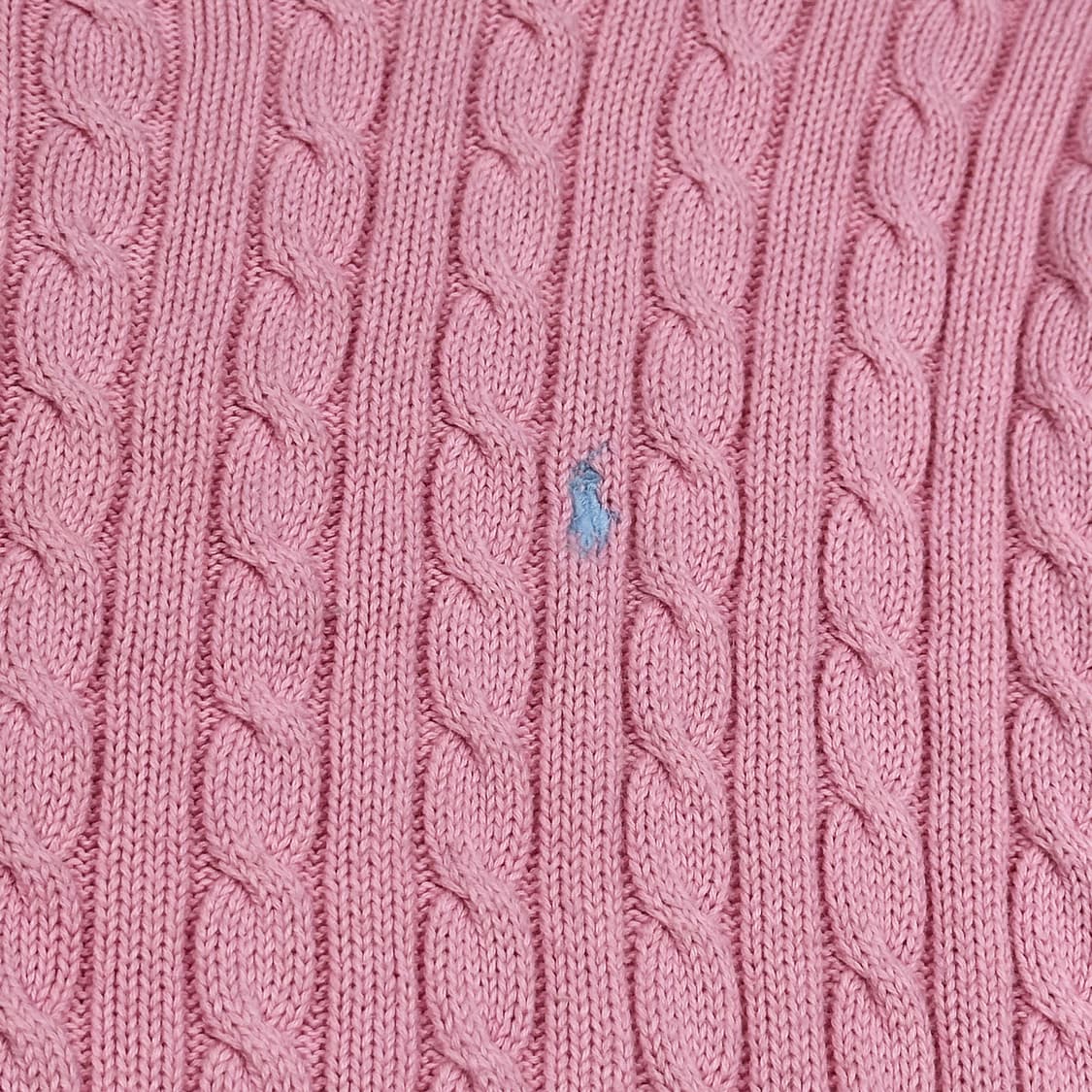 폴로 랄프로렌 빈티지 클래식 케이블 니트 핑크 여성XL 상품이미지4