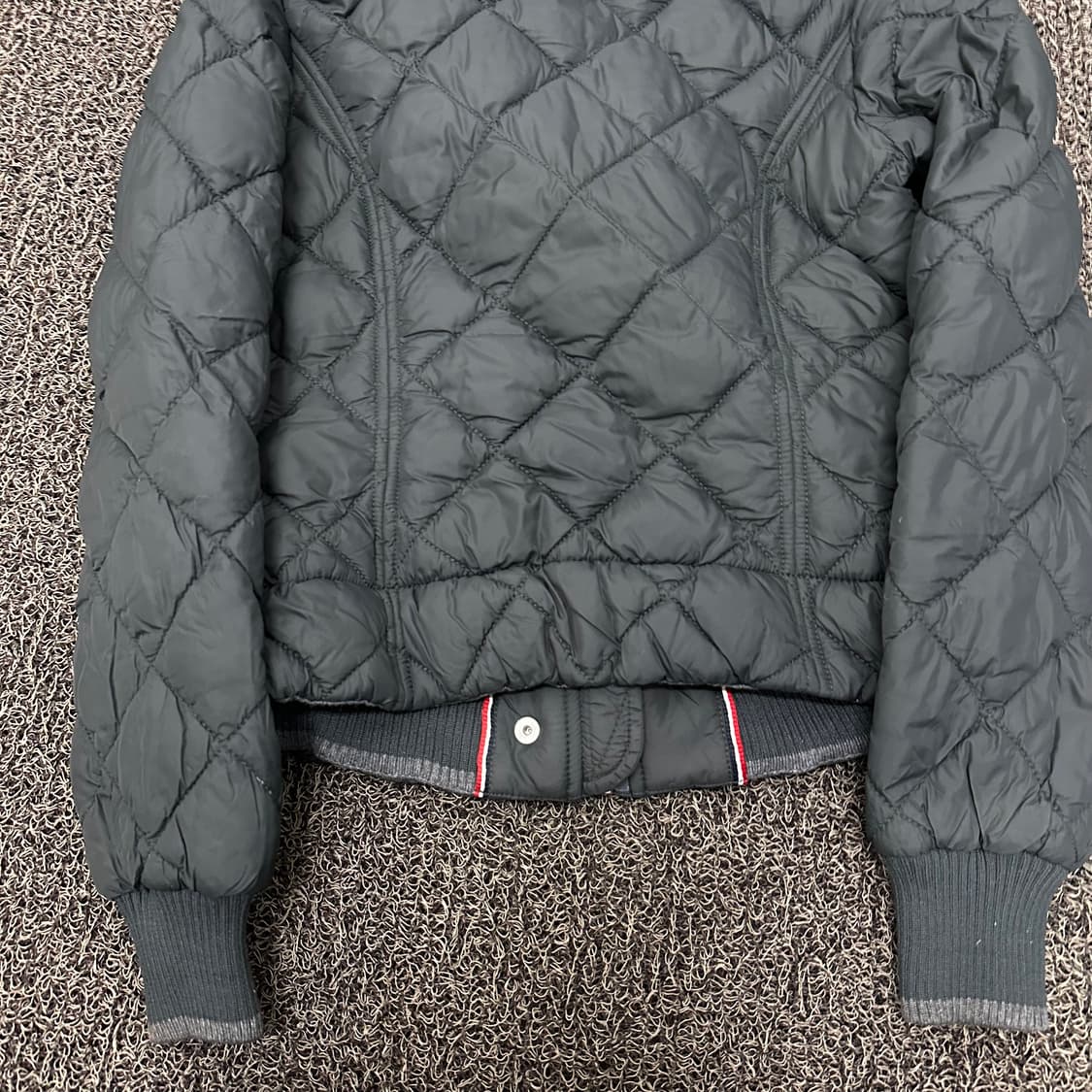 타미힐피거 여성 퀄팅 패딩 자켓 다크그린 XS 상품이미지5