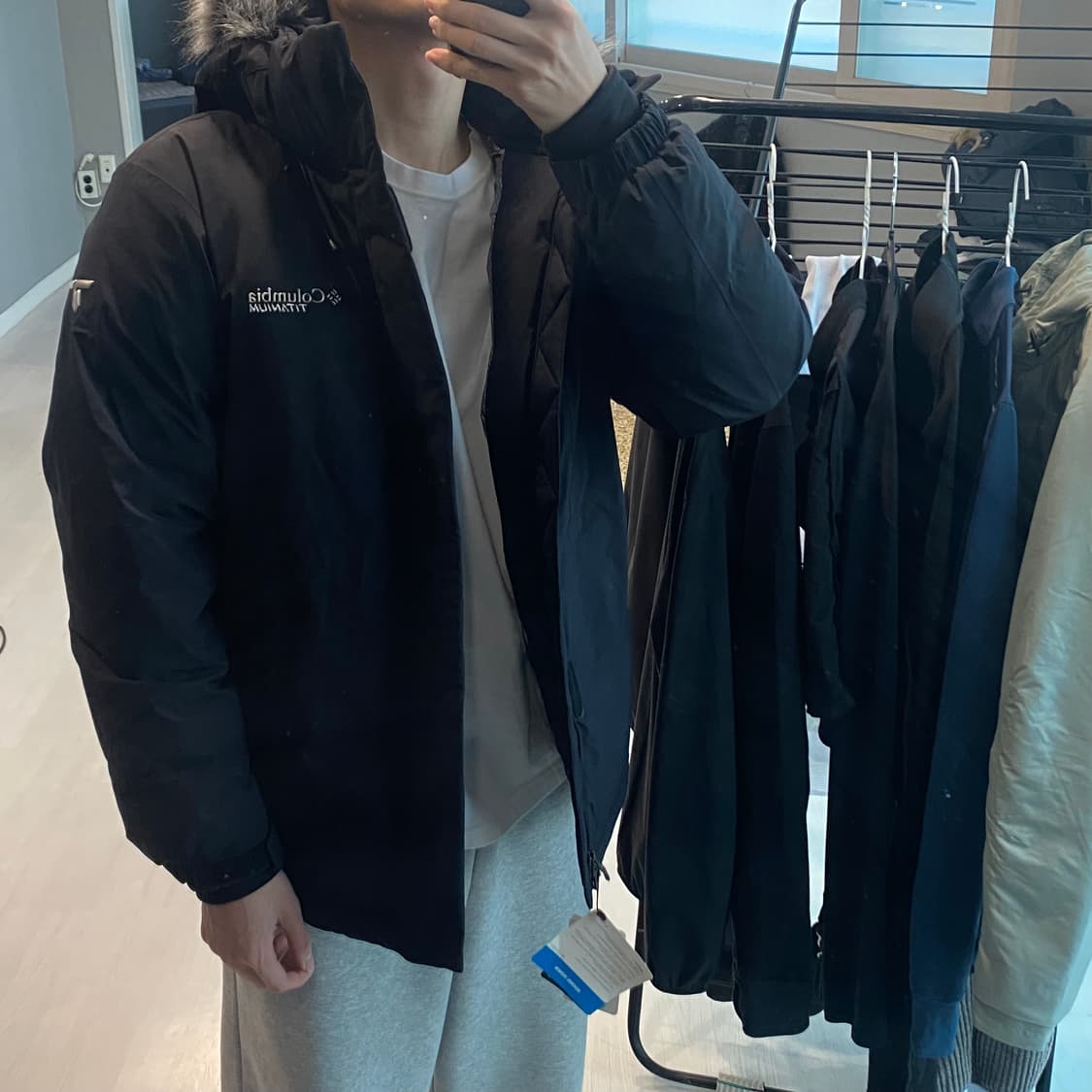 [새상품] 컬럼비아 체나 카나이 다운 패딩 자켓 L 상품이미지1