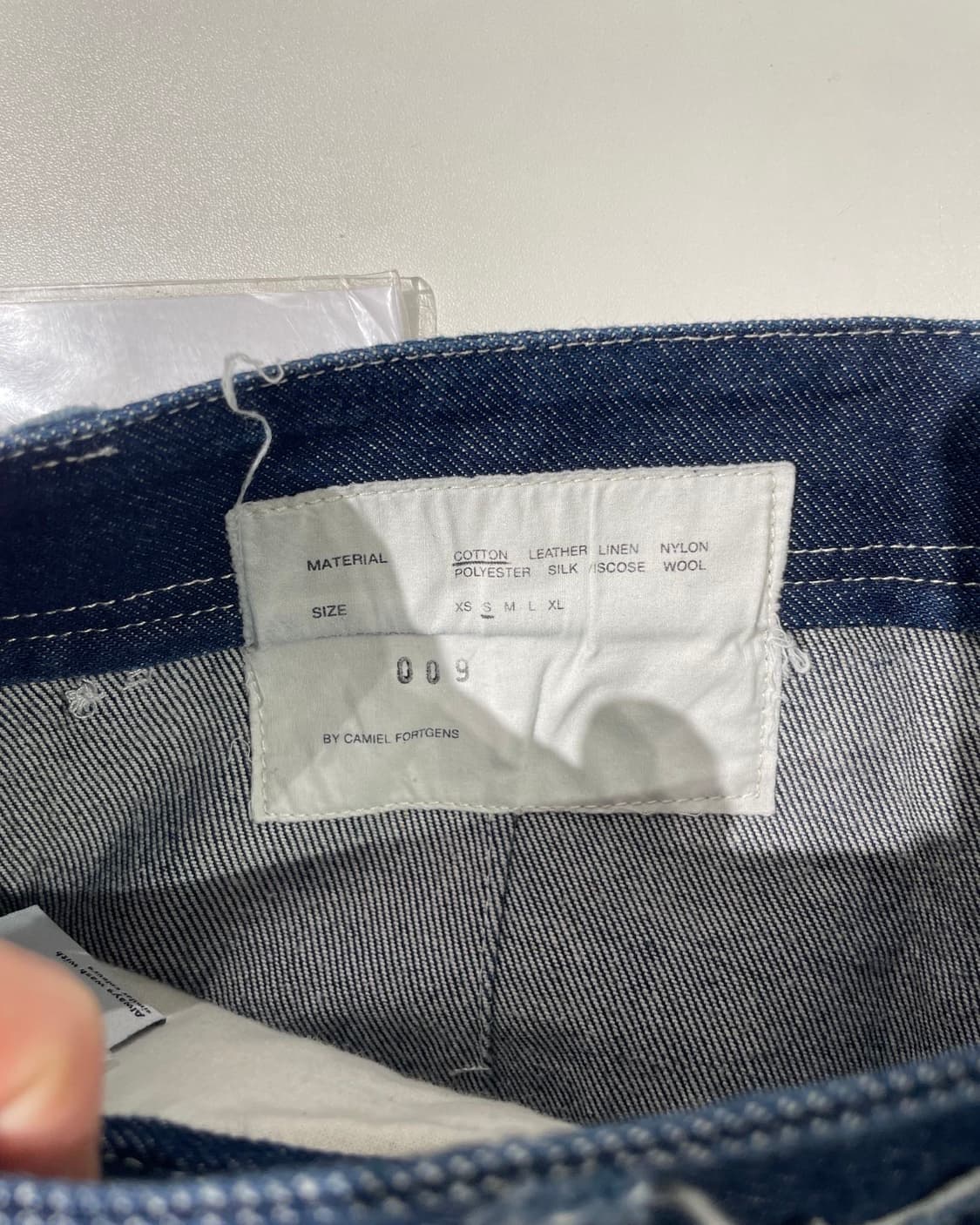 카미엘 포트젠스 진청 오우버진 데님 팬츠 상품이미지7