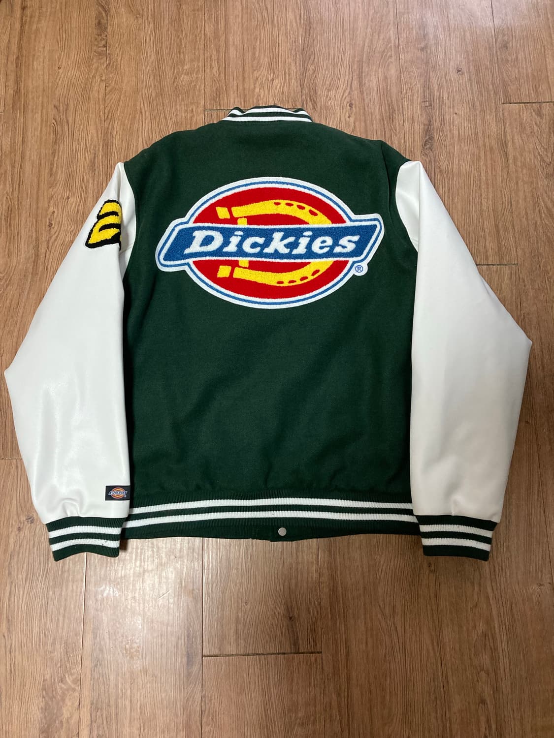 [XL] 디키즈 바시티 레터맨 스타디움 자켓 점퍼 / 그린 상품이미지5