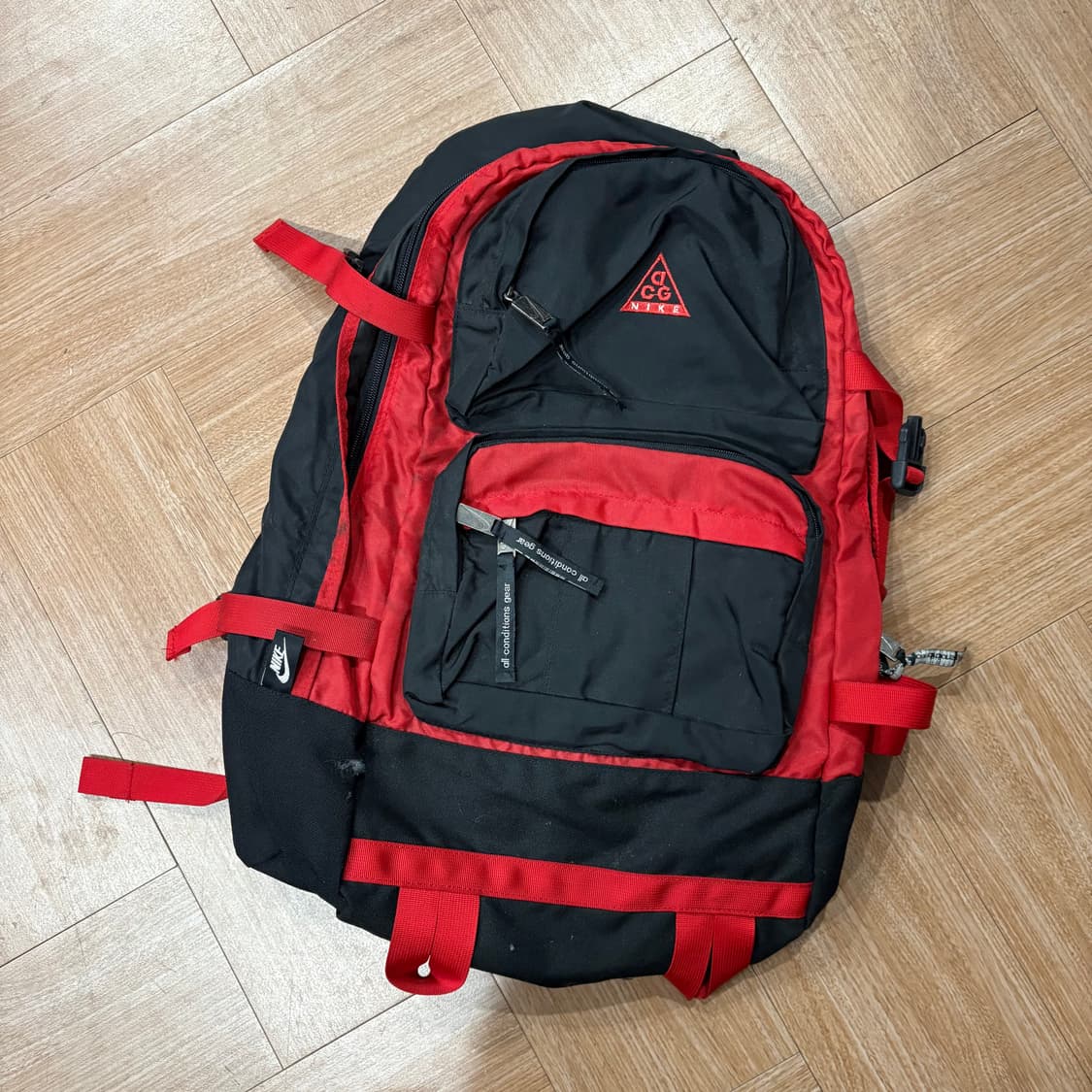 90s 나이키 ACG 아웃도어 마운틴 레드 백팩 상품이미지4