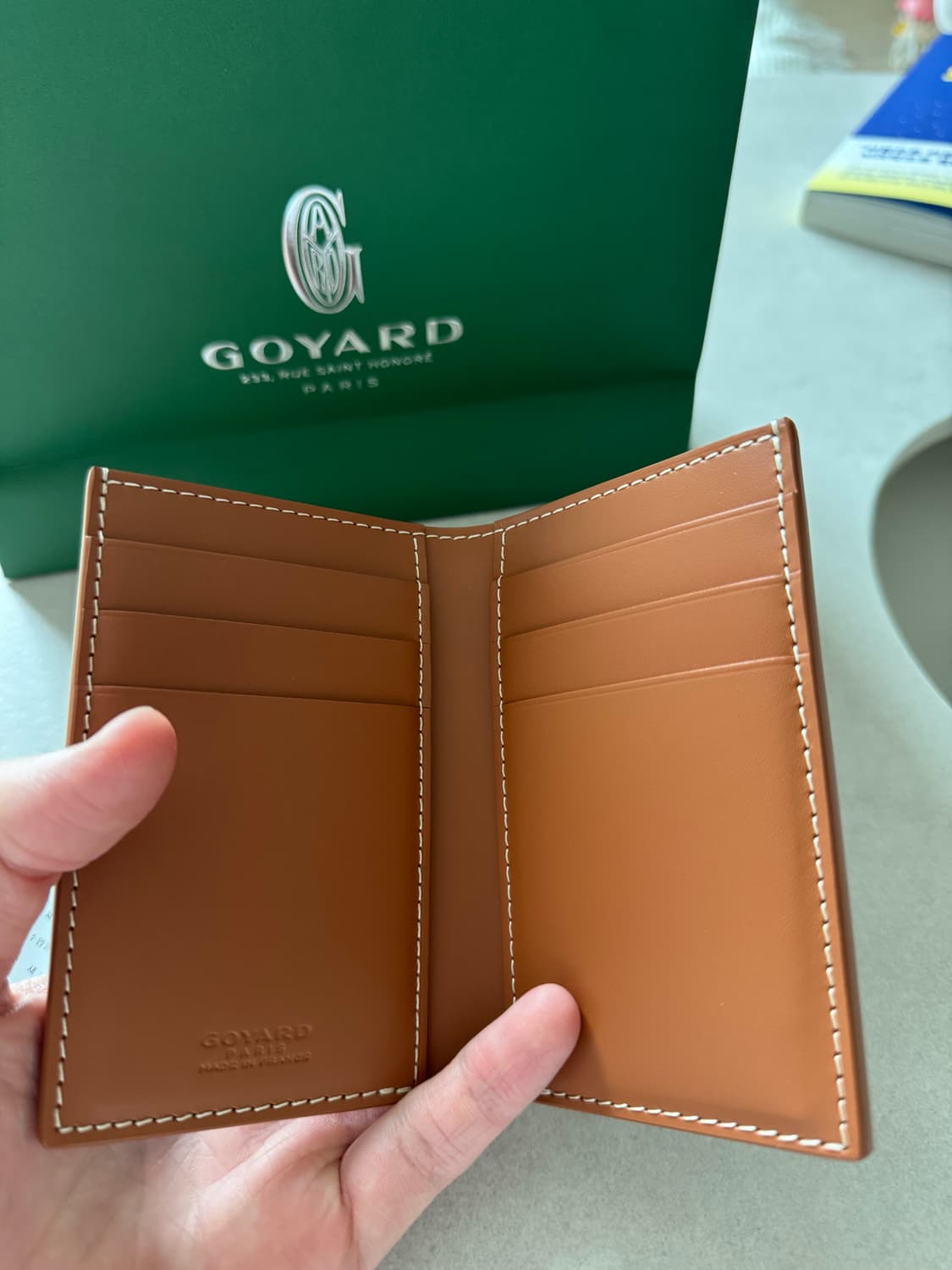 (새제품)고야드 생피에르 블랙탄 카드지갑 상품이미지3