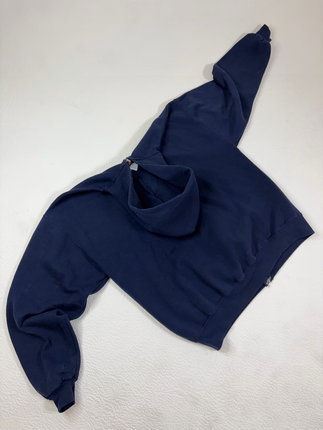 90s Russell Zip Up Hoodie (navy) 상품이미지2