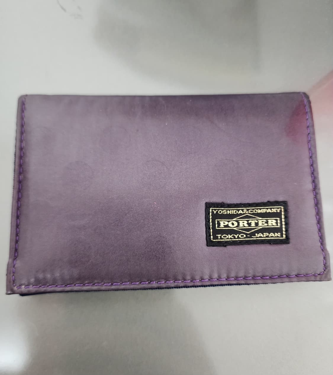 요시다포터 도트 퍼플 카드지갑  상품이미지1