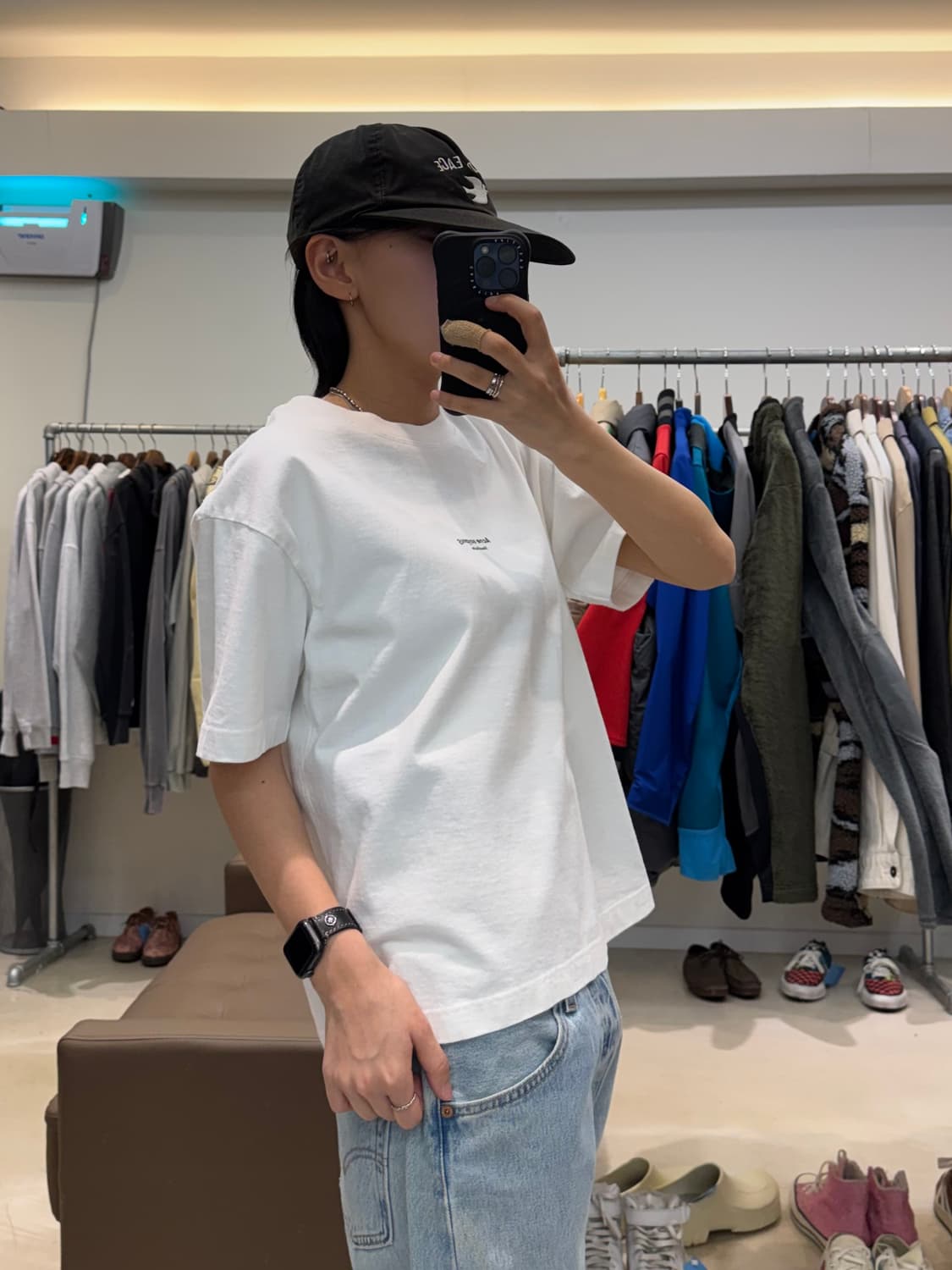 아크네 스튜디오 로고 반팔 티셔츠 상품이미지7