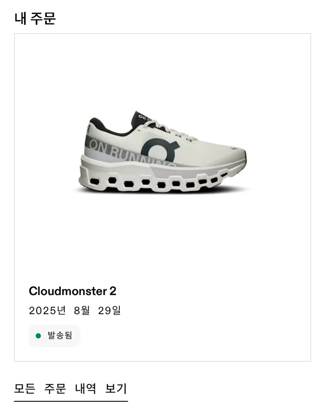 On running cloudmonster 2 whitefrost 270 상품이미지2