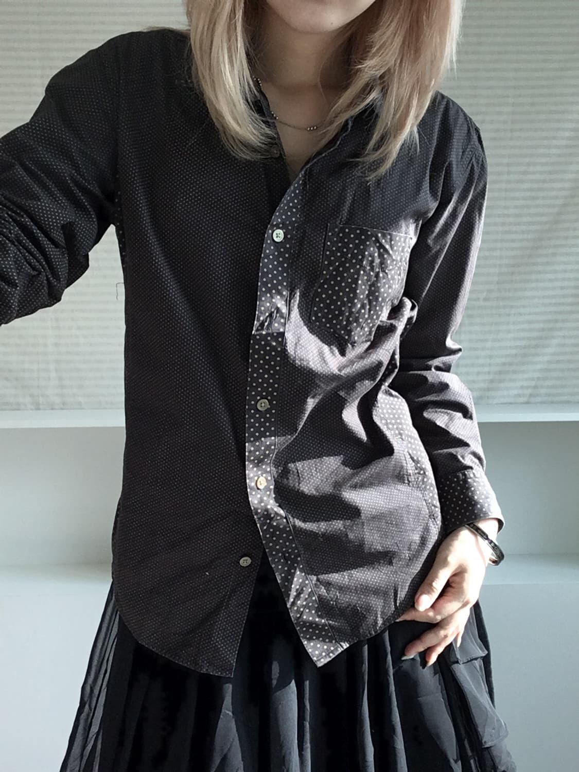 jpn vintage male&co dot pocket shirts 상품이미지3