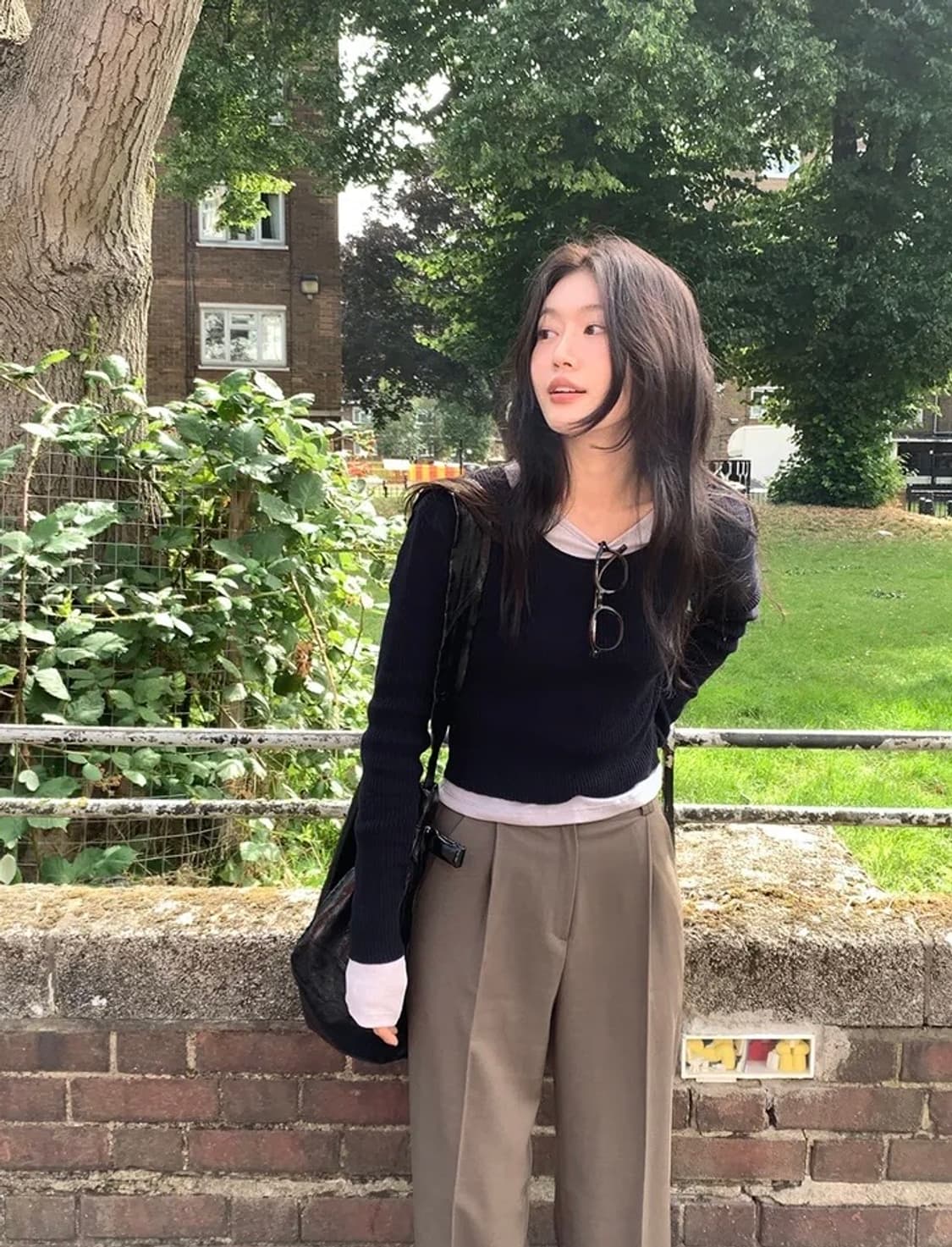 언더비 네이비골지니트 상품이미지5