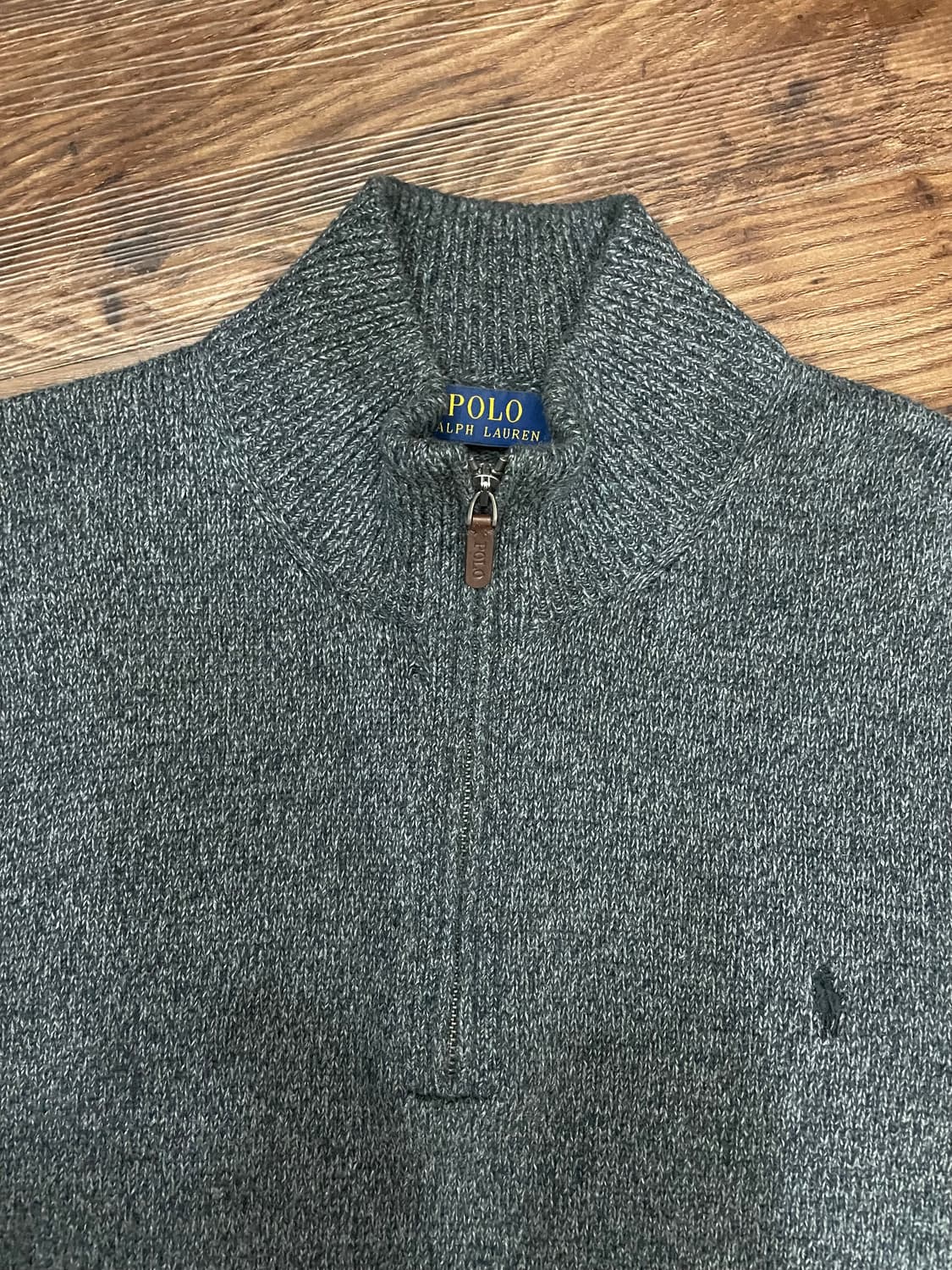 폴로 랄프로렌 하프집업 반집업 니트 스웨터 챠콜 상품이미지3