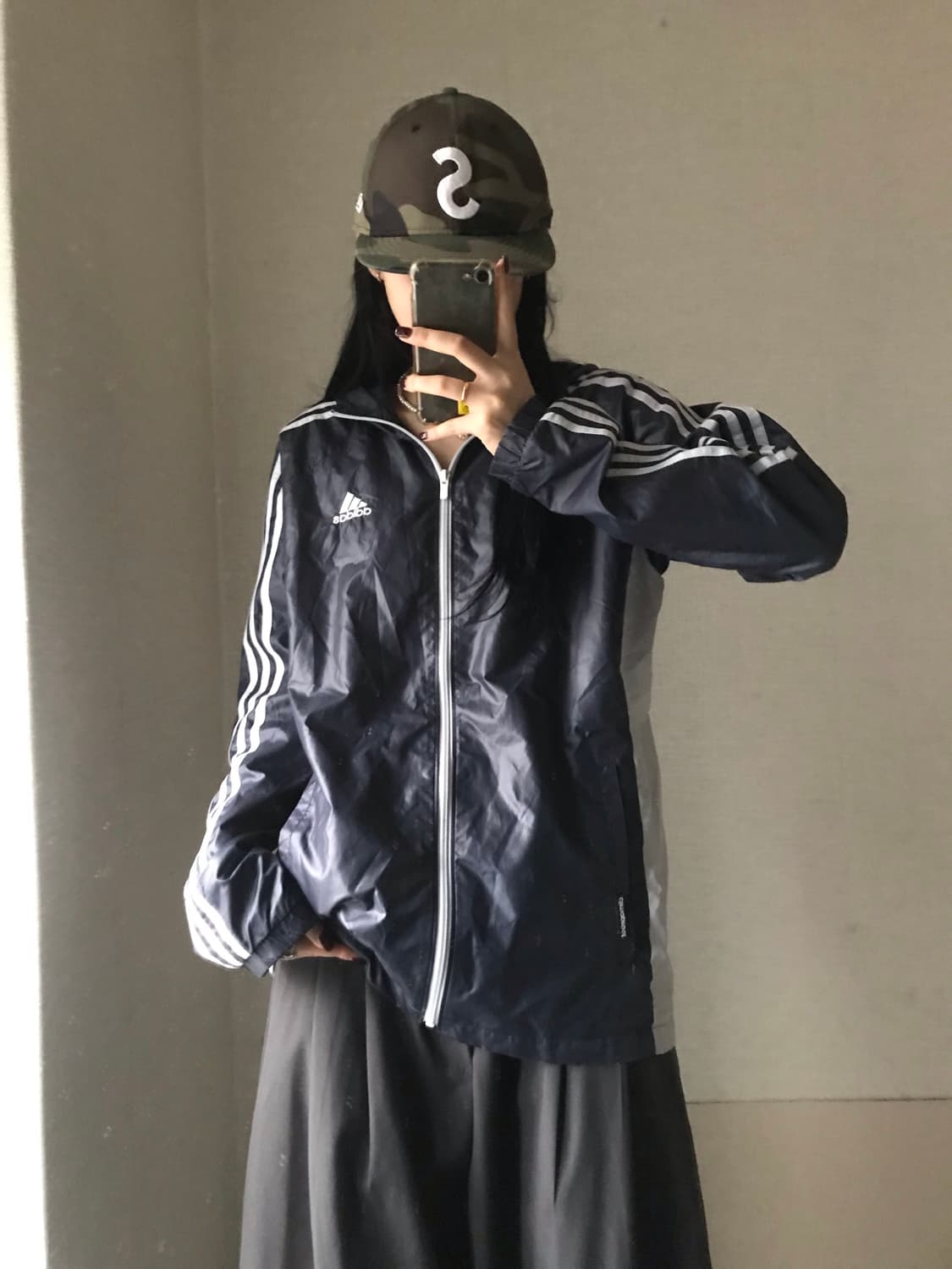 아디다스 네이비 바람막이 상품이미지3