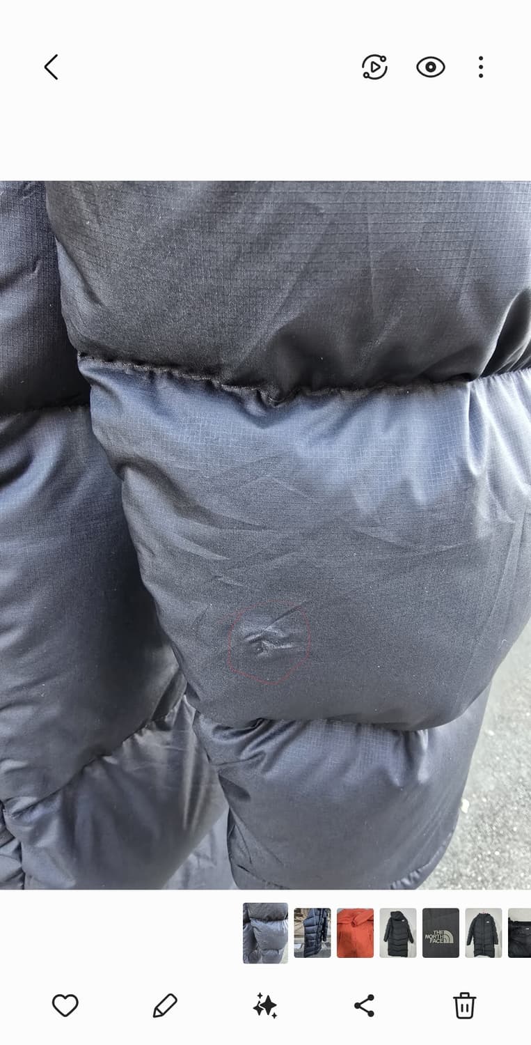 리바이스 구스 투웨이 지퍼  롱패딩 L 상품이미지10