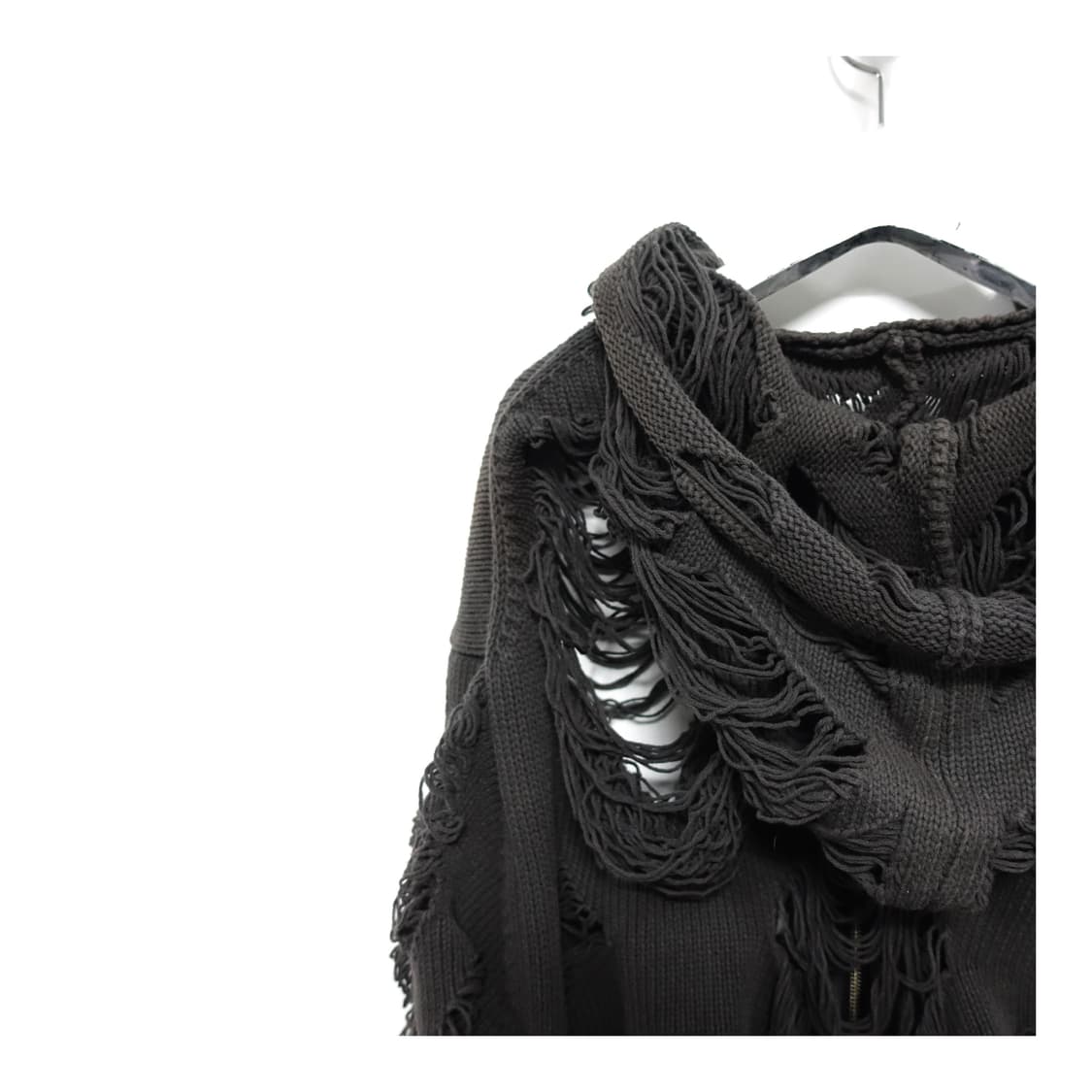 칠드런오브더디스코댄스 디스트레스드 후디 파카 집업 상품이미지7