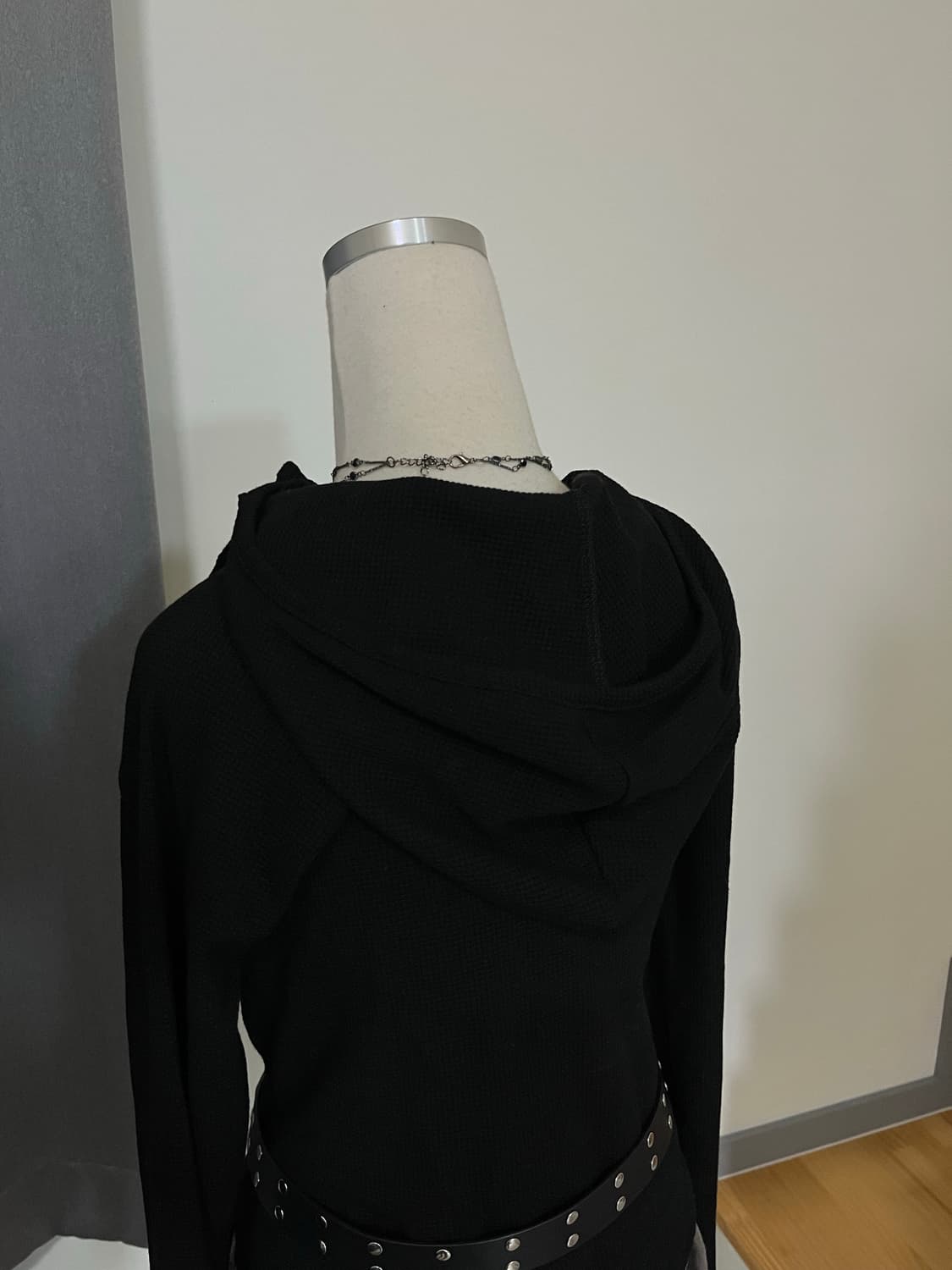 botton black hoodie 상품이미지5