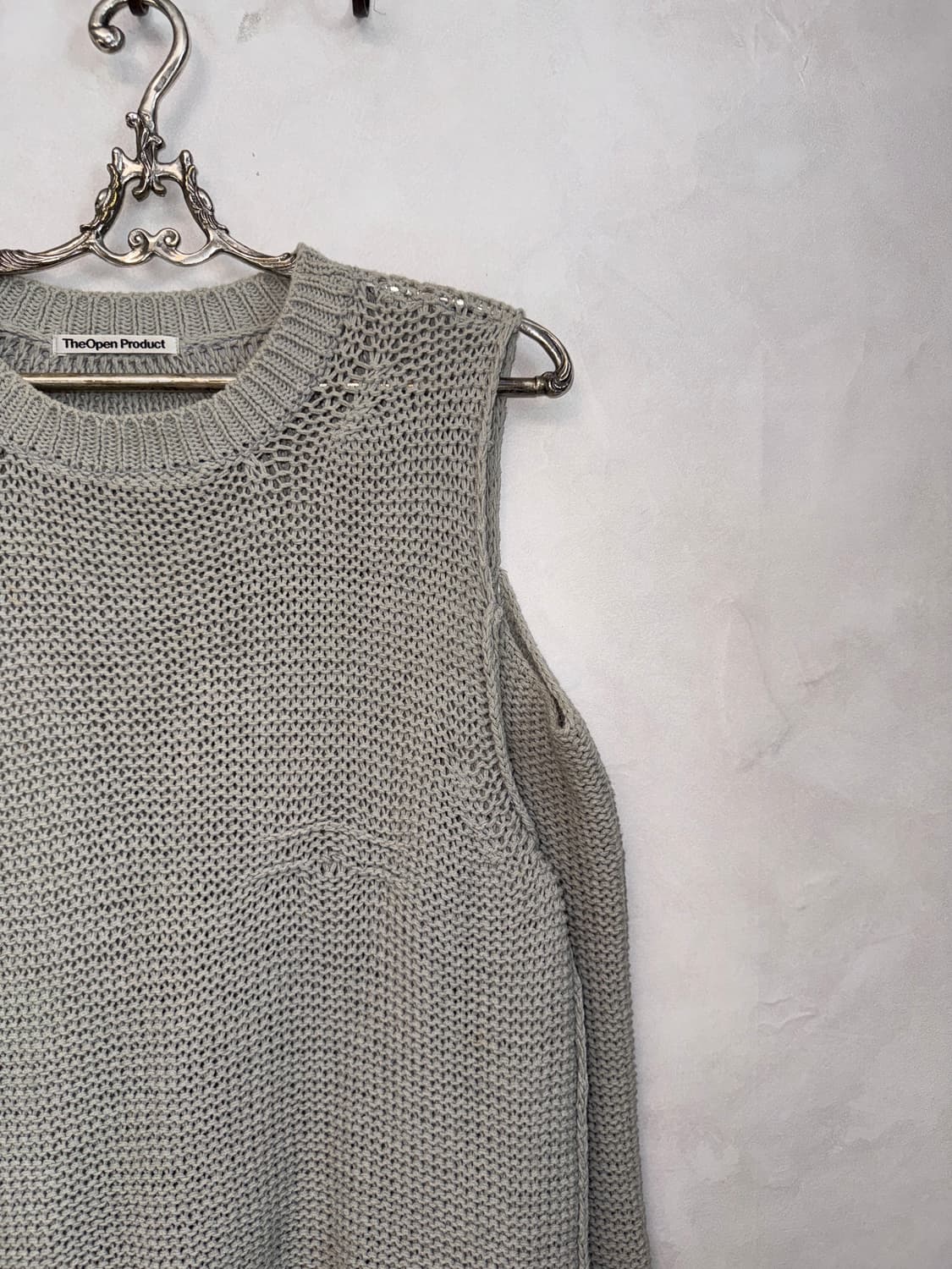 The Open Product cutout knit gray 상품이미지2