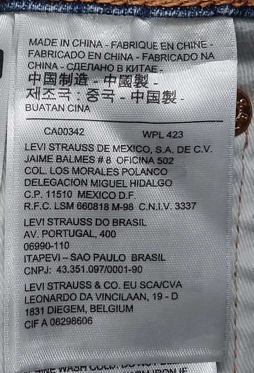 리바이스 511  데님팬츠 27/32 상품이미지6