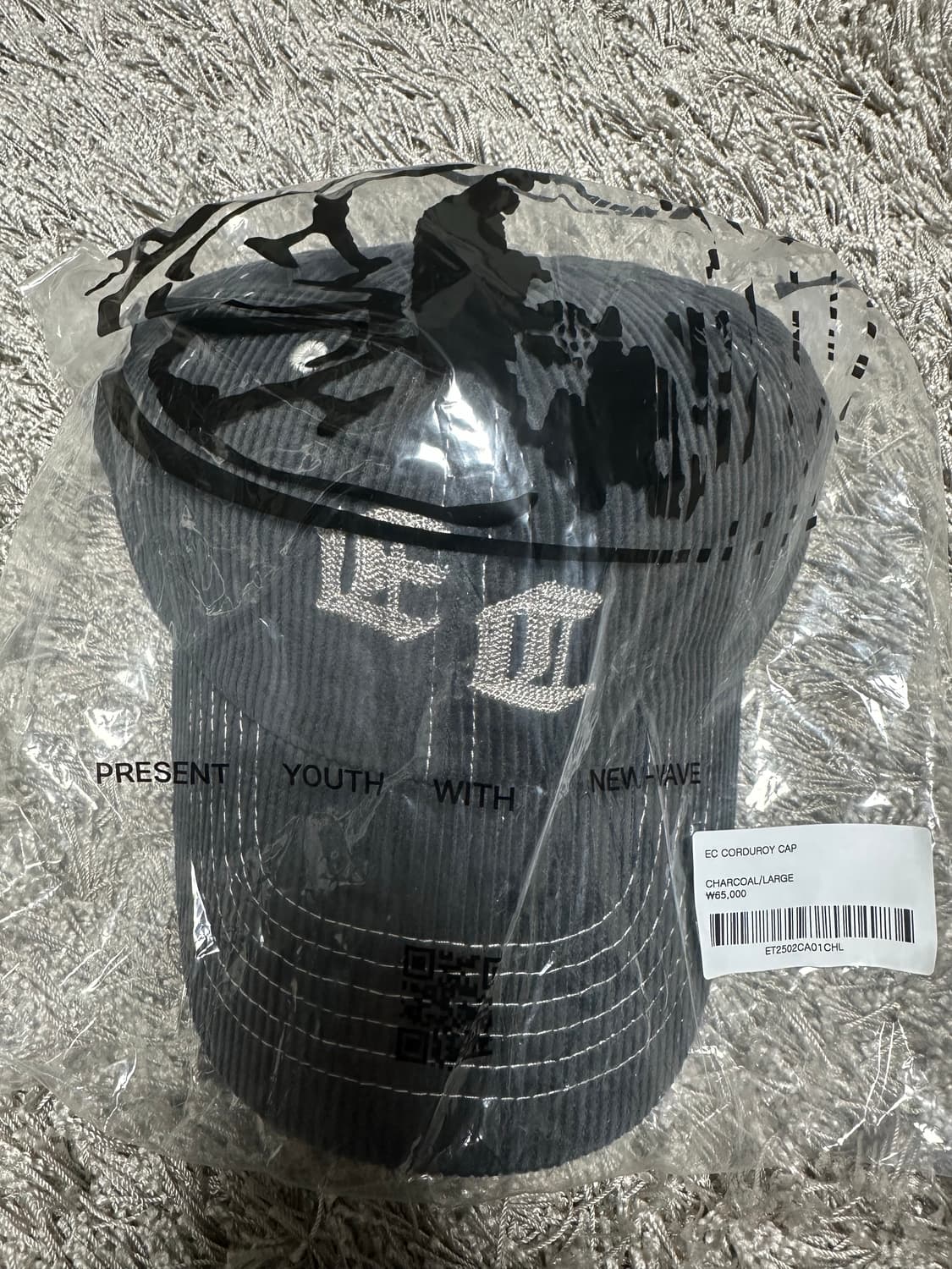 [L] etce ec 코듀로이 볼캡 챠콜 상품이미지2